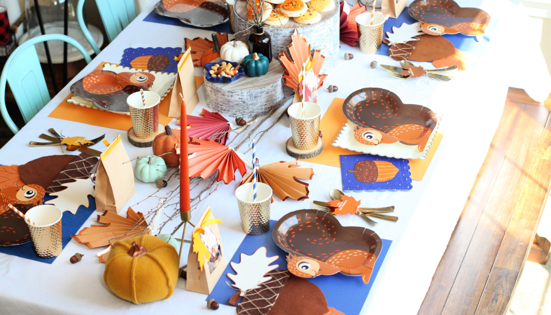 woodland nuts about thanksgiving table Woodland Nuts About Thanksgiving Table