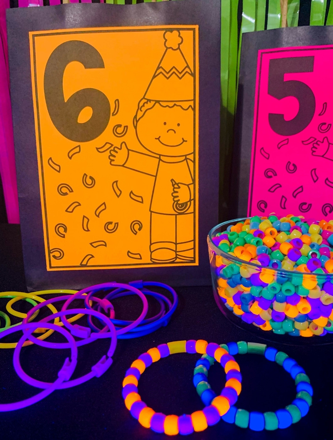 Glow-in-the-Dark New Year's Eve Countdown Bags for Kids | Fun365