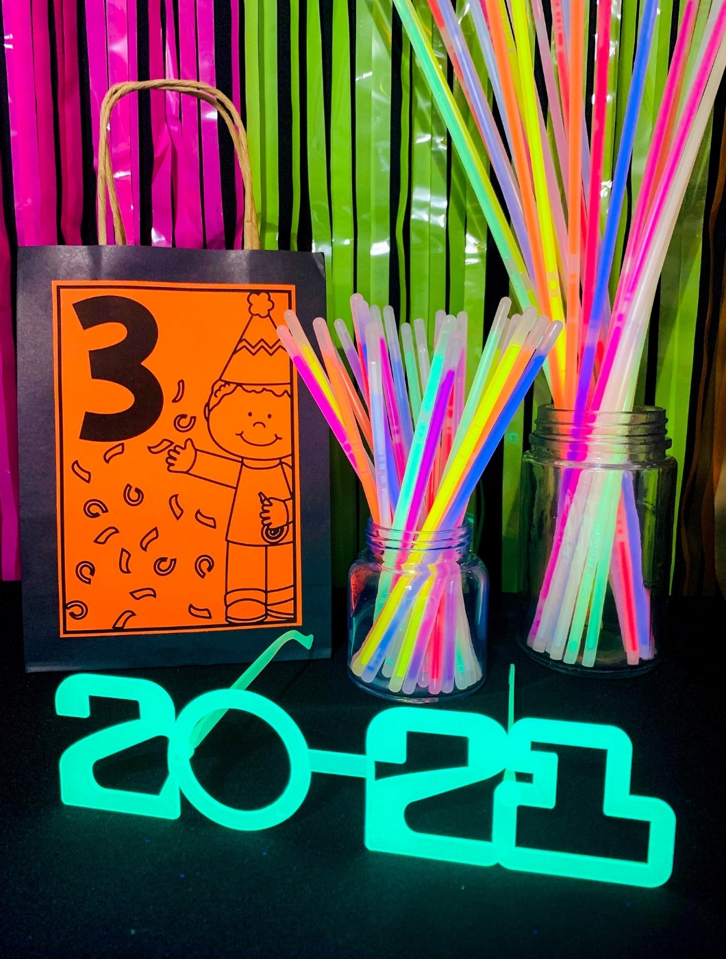 Neon Plastic Cups - 25 Pc.