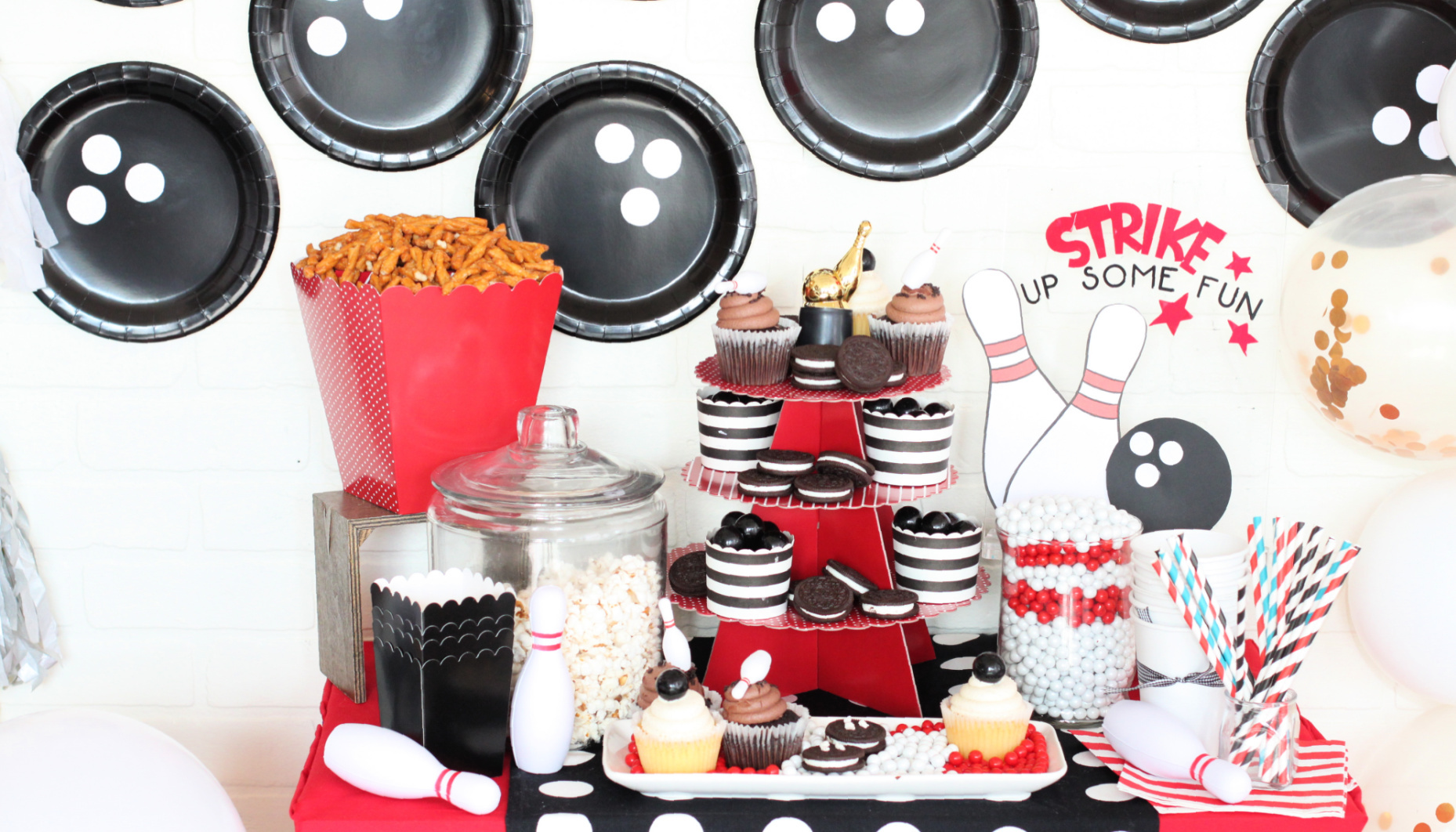 Bowling Party Dessert Bar