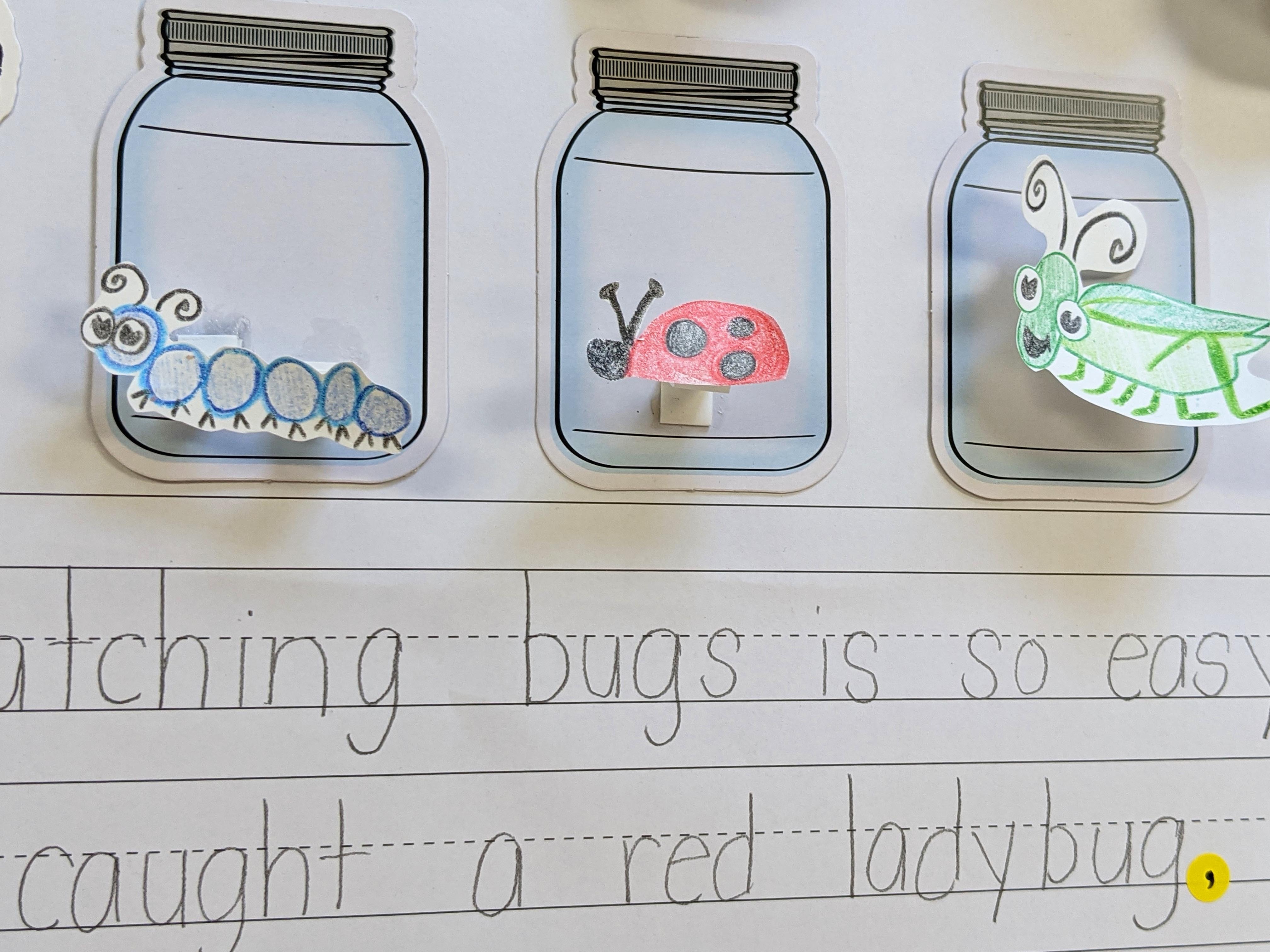 otc puctuation practice Spring Butterfly writing ideas for the classroom