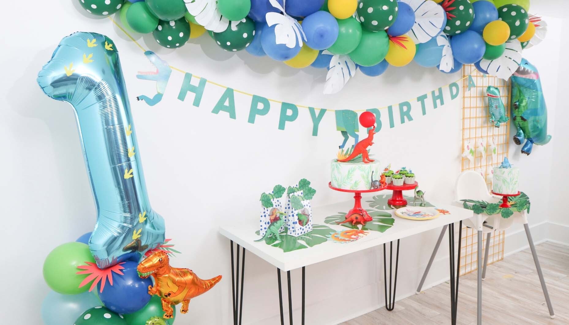 The Cutest Dinosaur-Themed First Birthday Party Ideas - Fern and Maple