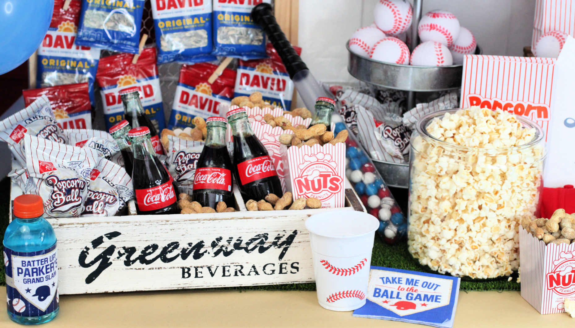 Baseball Concessions Stand Party Snacks