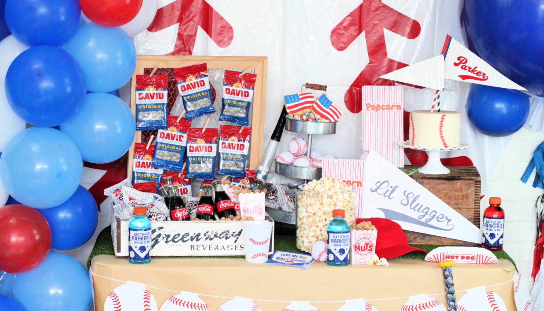 Baseball Baby Shower Concession Stand