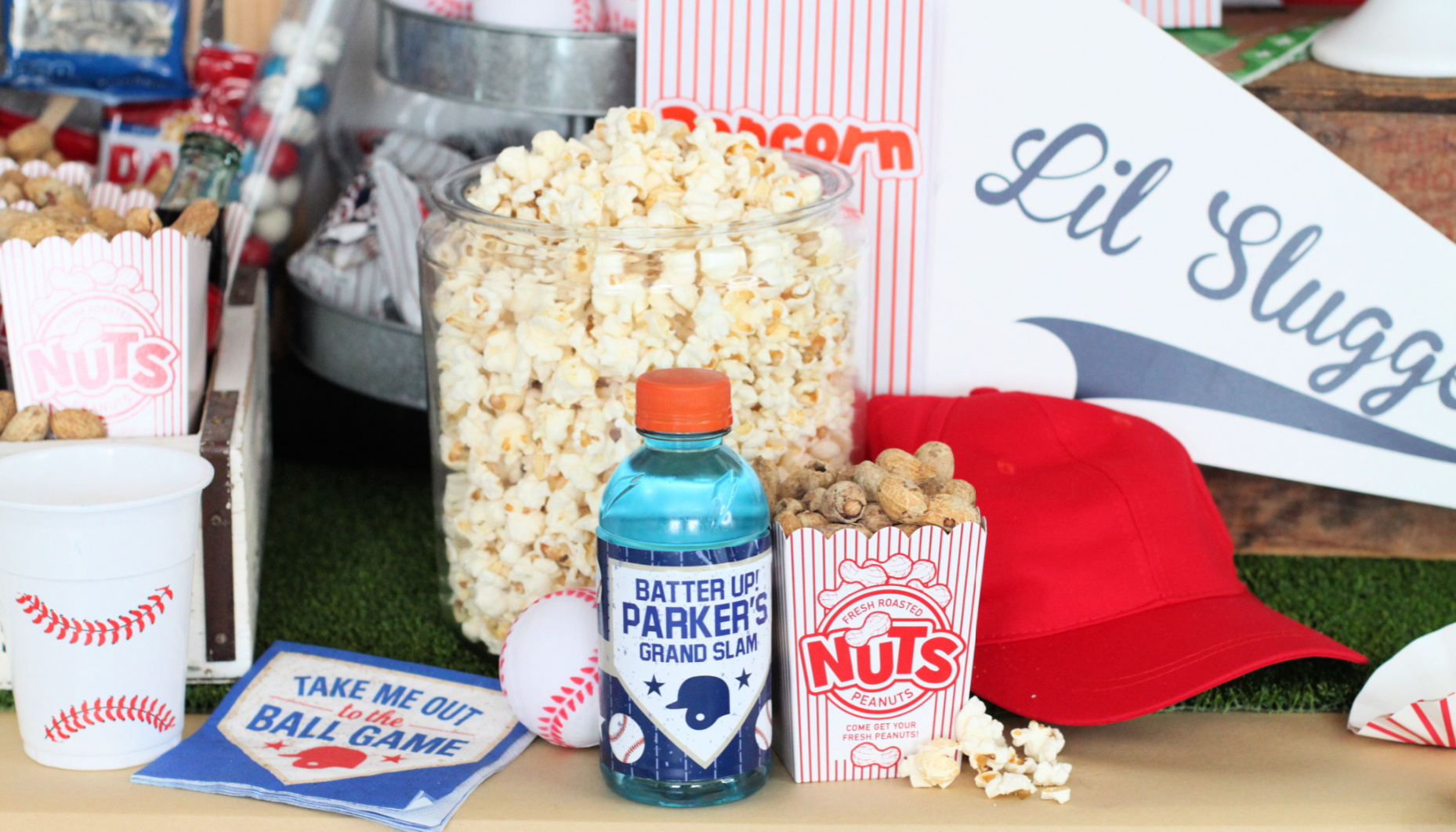 Printable Baseball Sports Drink Label