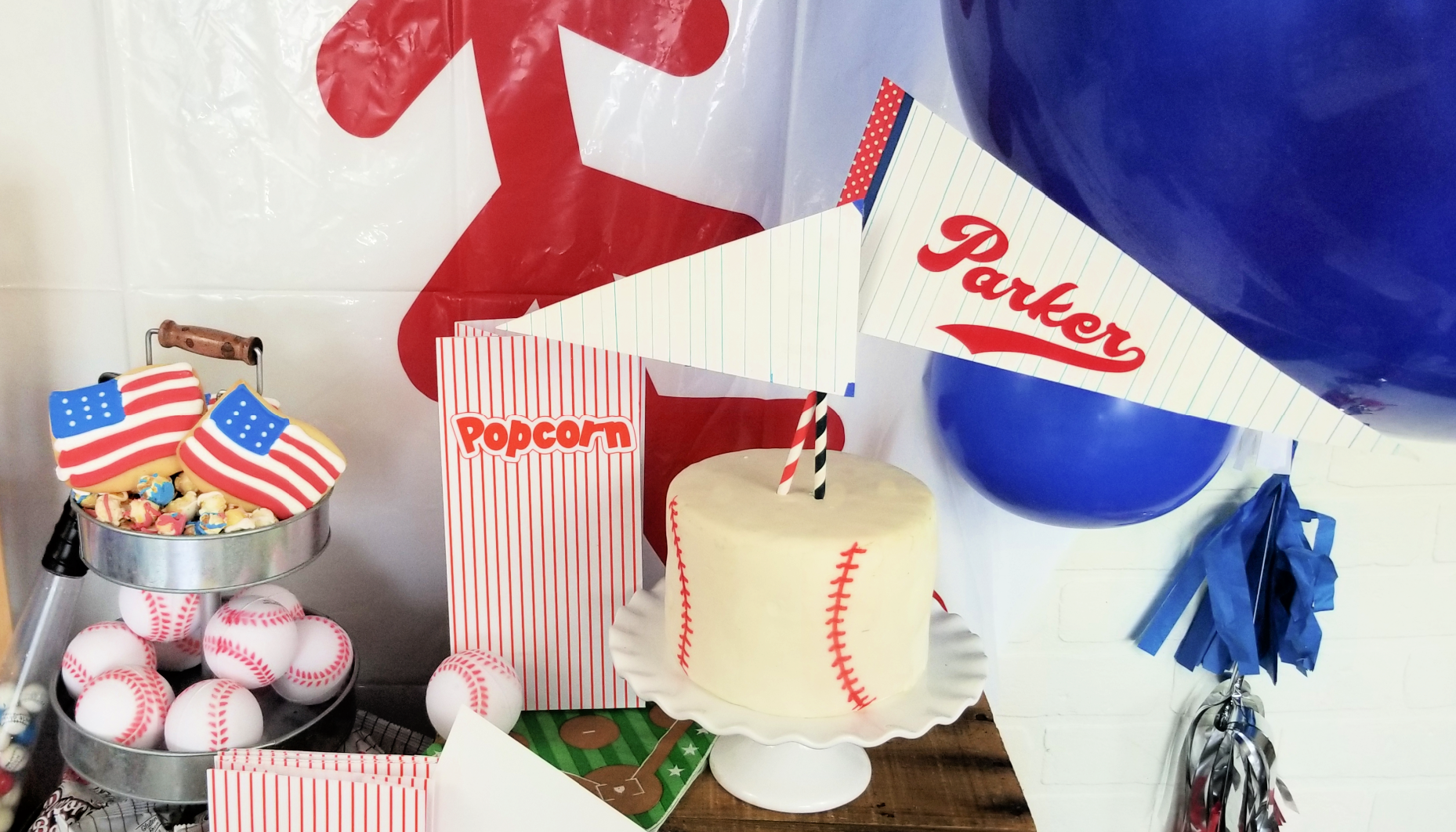 Baseball Baby Shower Cake