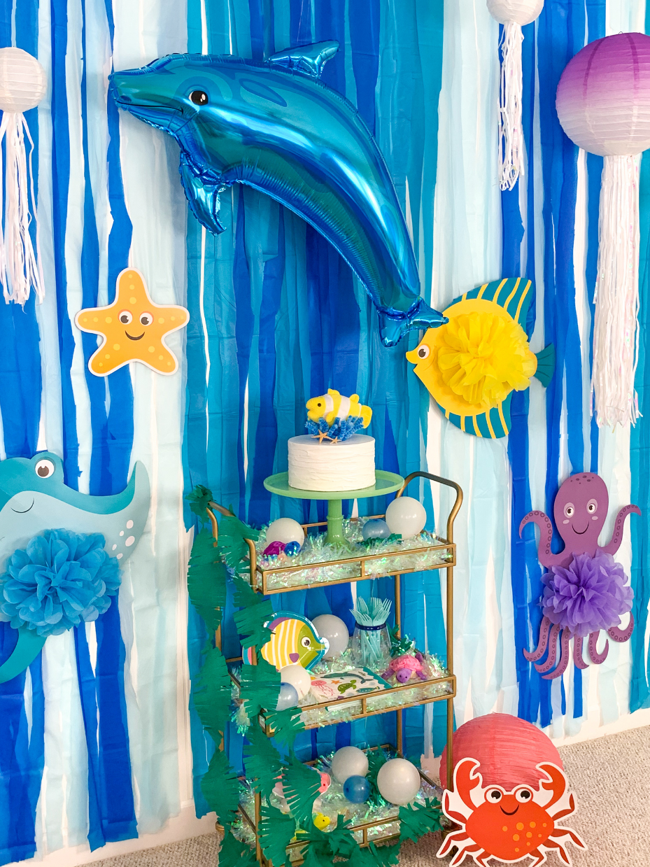 Ocean Theme Birthday Party Decorations Balloon Under The Sea Clown