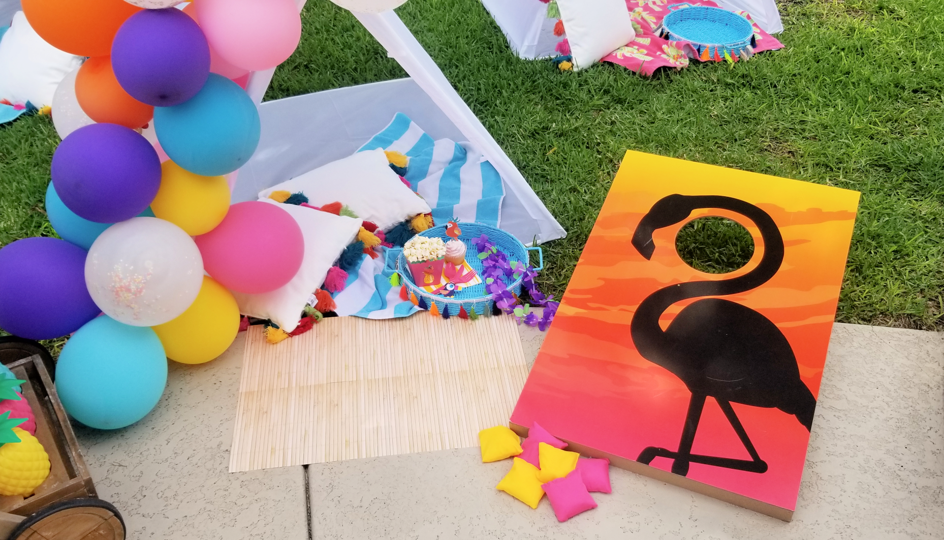 Tropical Paradise Bean Bag Toss Game