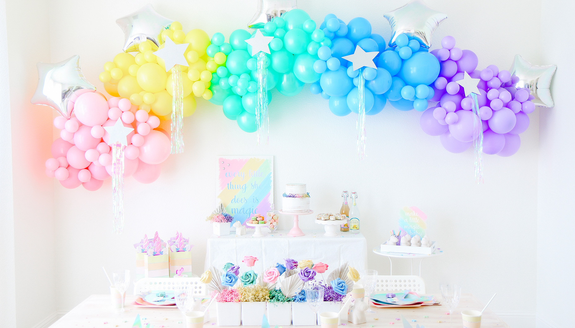 rainbow unicorn sip & see