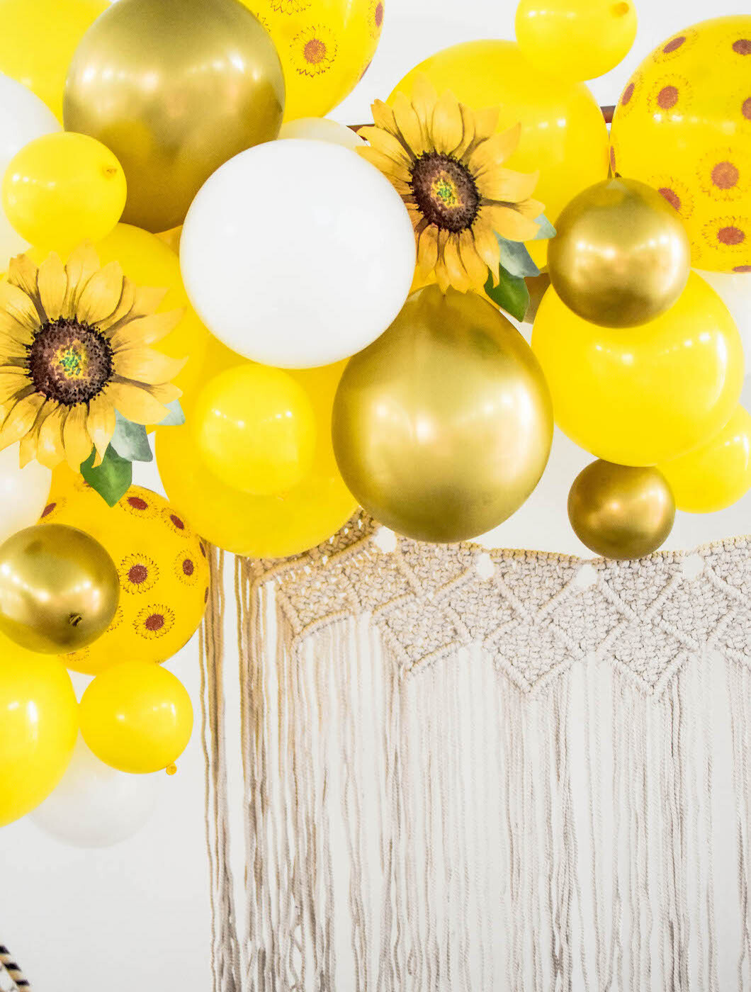 Sunflower Balloon Garland