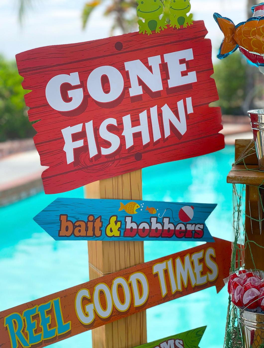 Fishing Themed Party Favors // Gone Fishing Thank You Tags