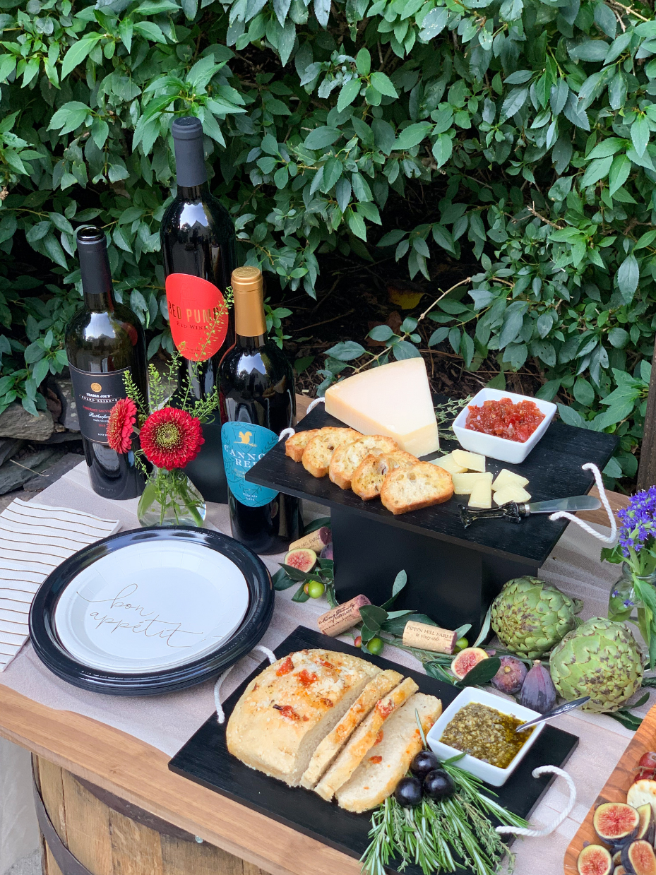 A beautiful charcuterie board is the perfect party food for an Italian Bridal Shower.