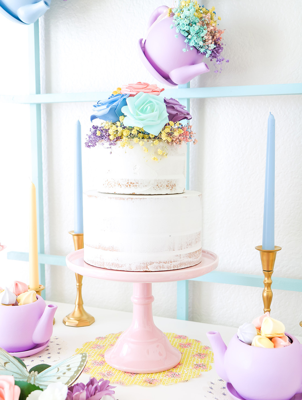 bridgerton inspired bridal shower desserts