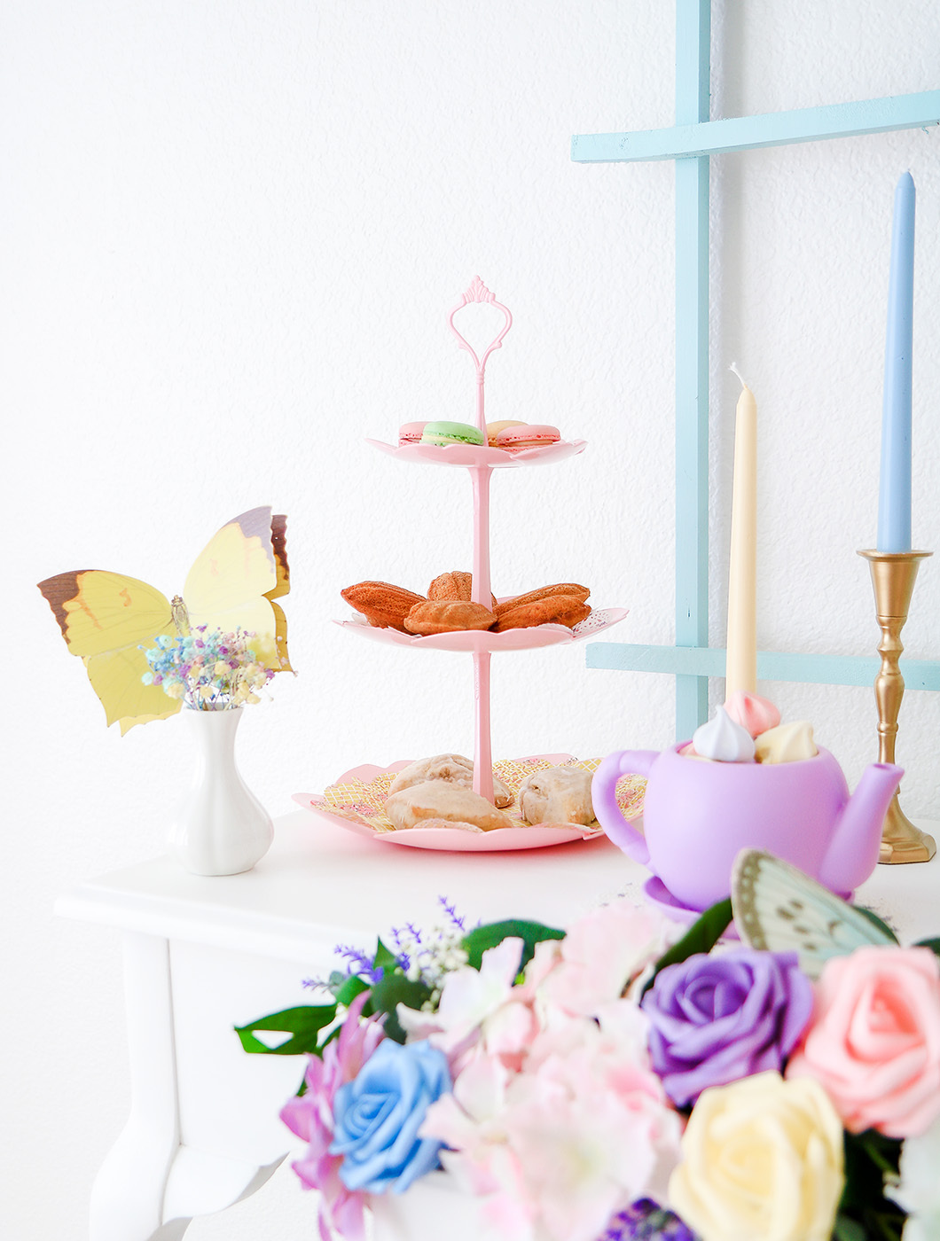 bridgerton inspired bridal shower desserts