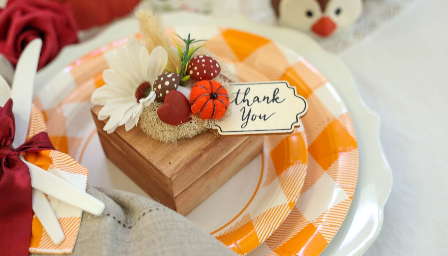 Wood Thank You Favor Tags - 24 Pc.