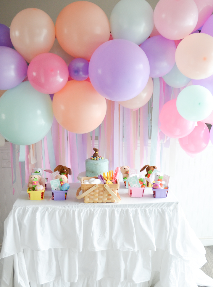 Easter Party Favor Table