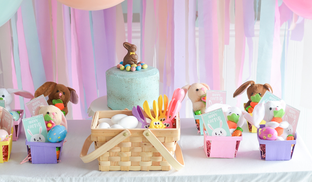 Easter Egg Dying Party Favor Table