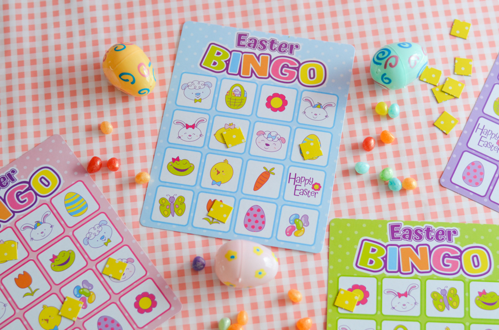 Easter Egg Dying Party Bingo Game