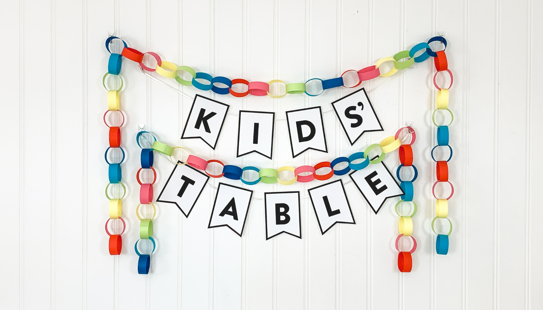 Colorful DIY Wedding Kids' Table Ideas | Fun365