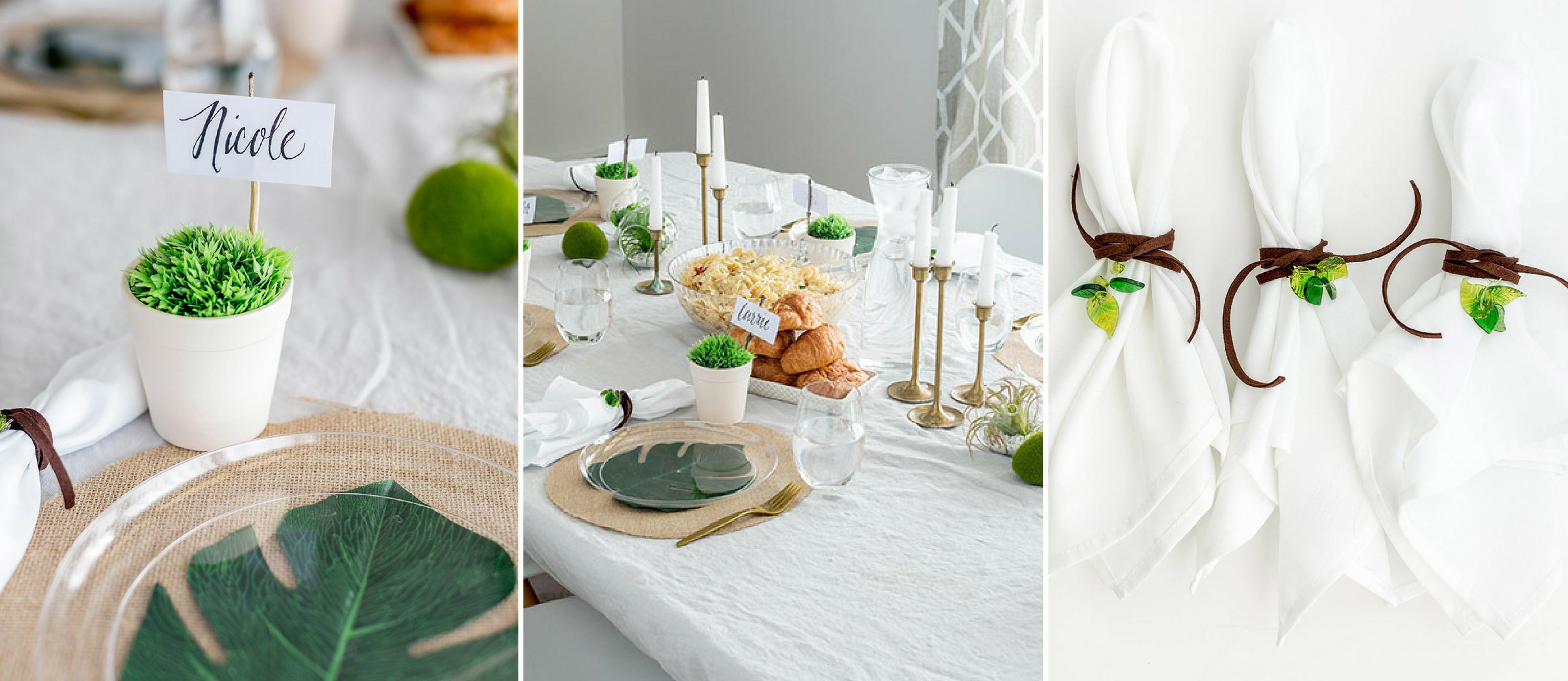 DIY Natural Spring Tablescape