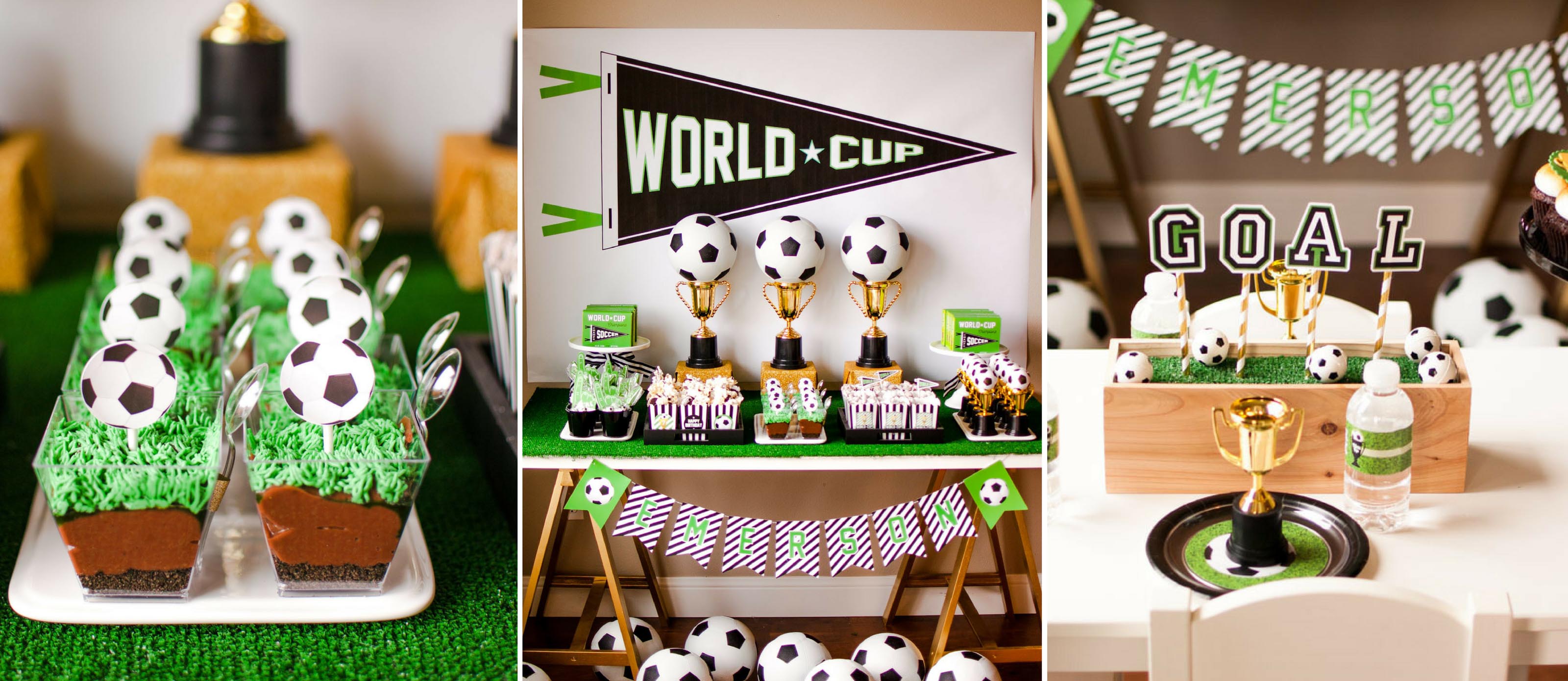 Amazon Com Soccer Theme Birthday Party Decorations Kit Baby Boy Birthday Kid S Room Photo Backdrop Decoration 7 Pieces Sunbeauty Arts Crafts Sewing