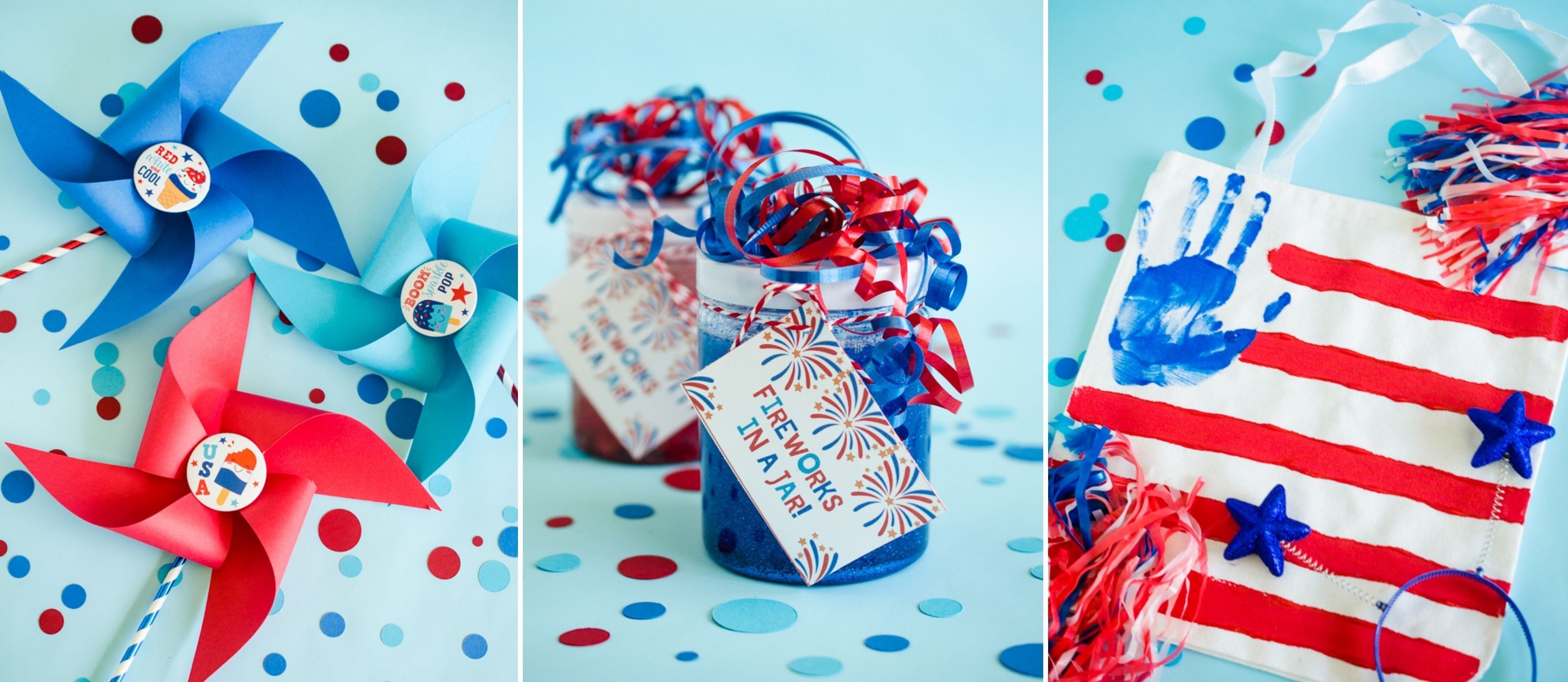 Easy Red, White and Blue Patriotic Ribbon Wand