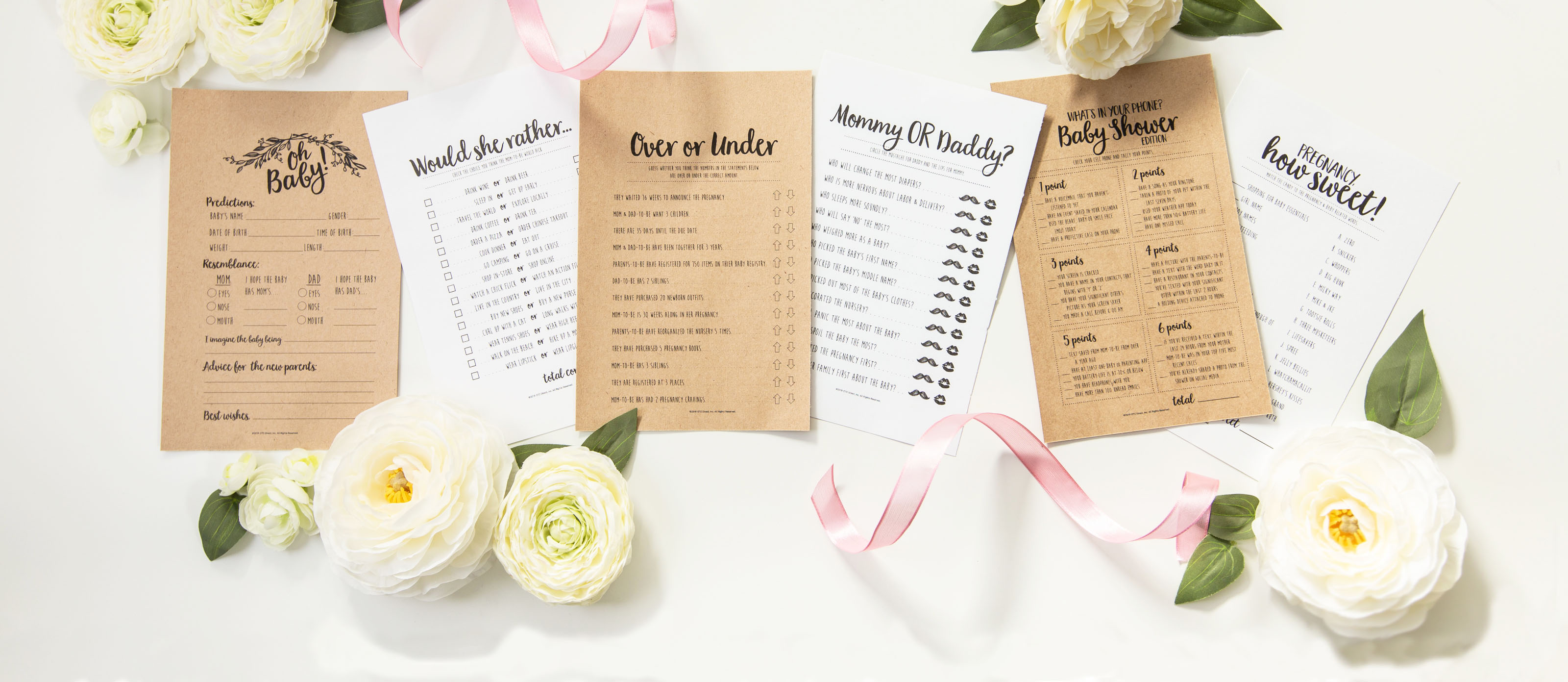 Baby Shower Games: Free and Fun Printables!