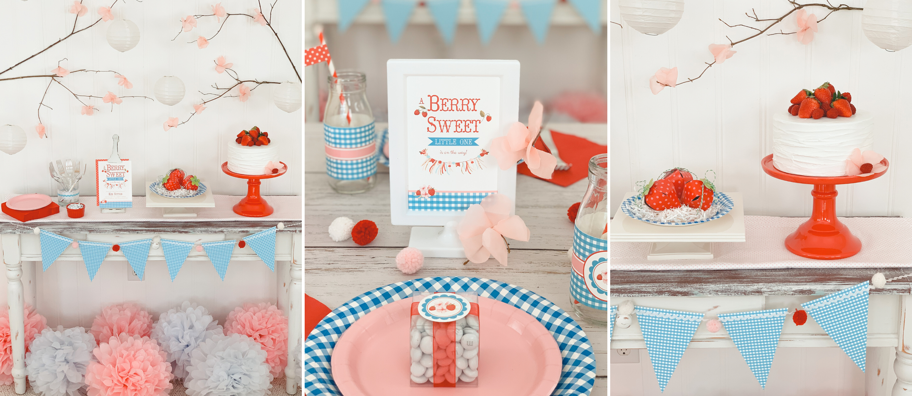 77 Berry Sweet Baby Shower ideas  strawberry party, baby shower