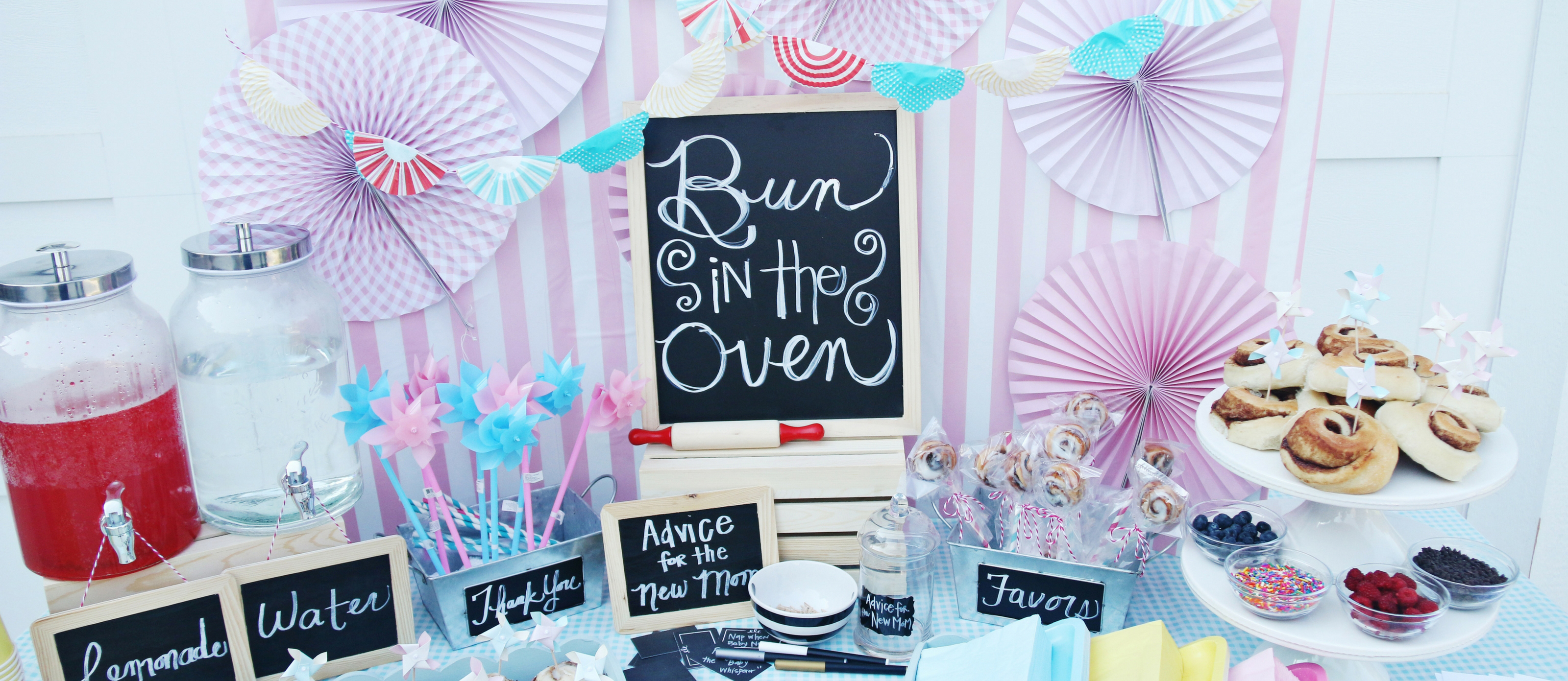 bun in the oven baby shower theme