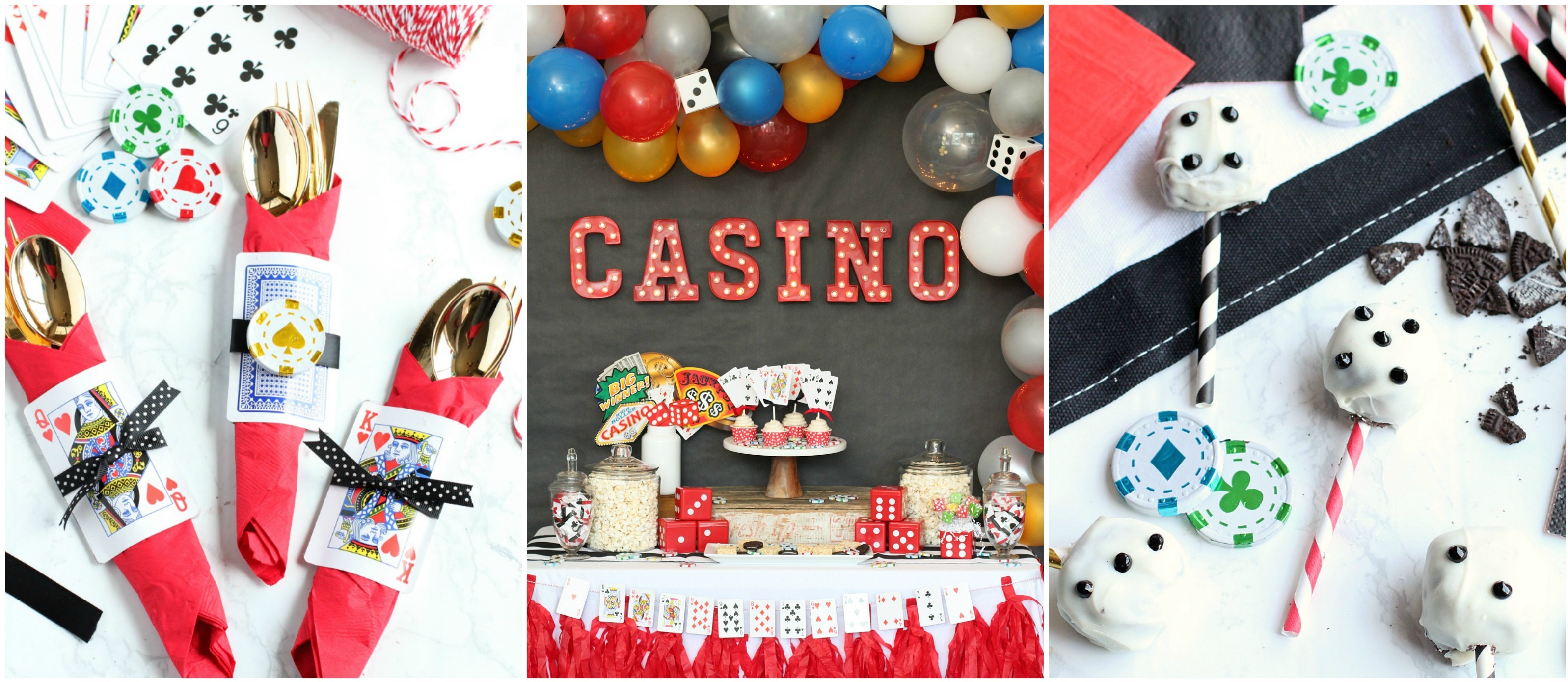Las Vegas Casino Theme Birthday Party Decor Red and Black Balloon Garland  Dice Poker Balloons Tablecloth Games Night Decor Adult - AliExpress