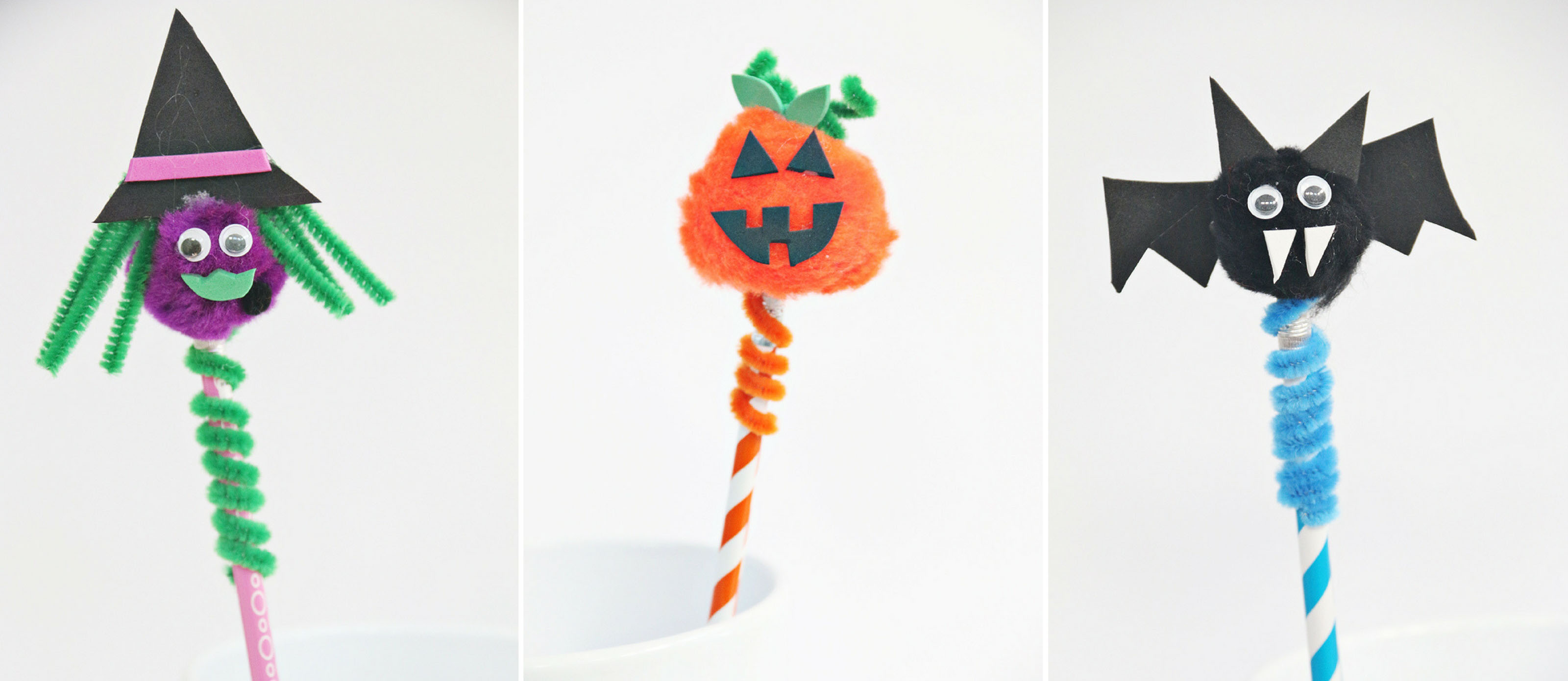 lørdag Fordi ugyldig Cute Halloween Pencil Topper Craft | Fun365