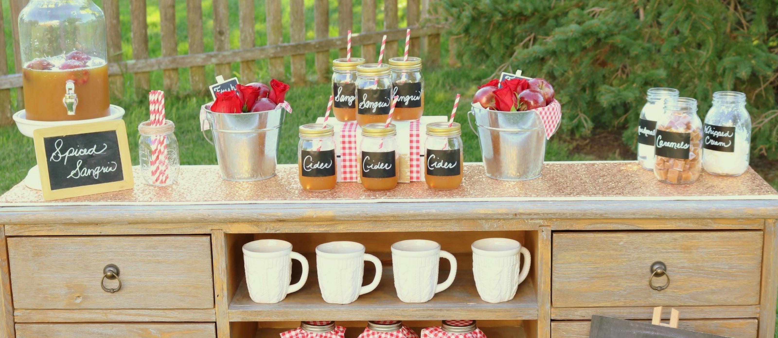 DIY Apple Cider Bar