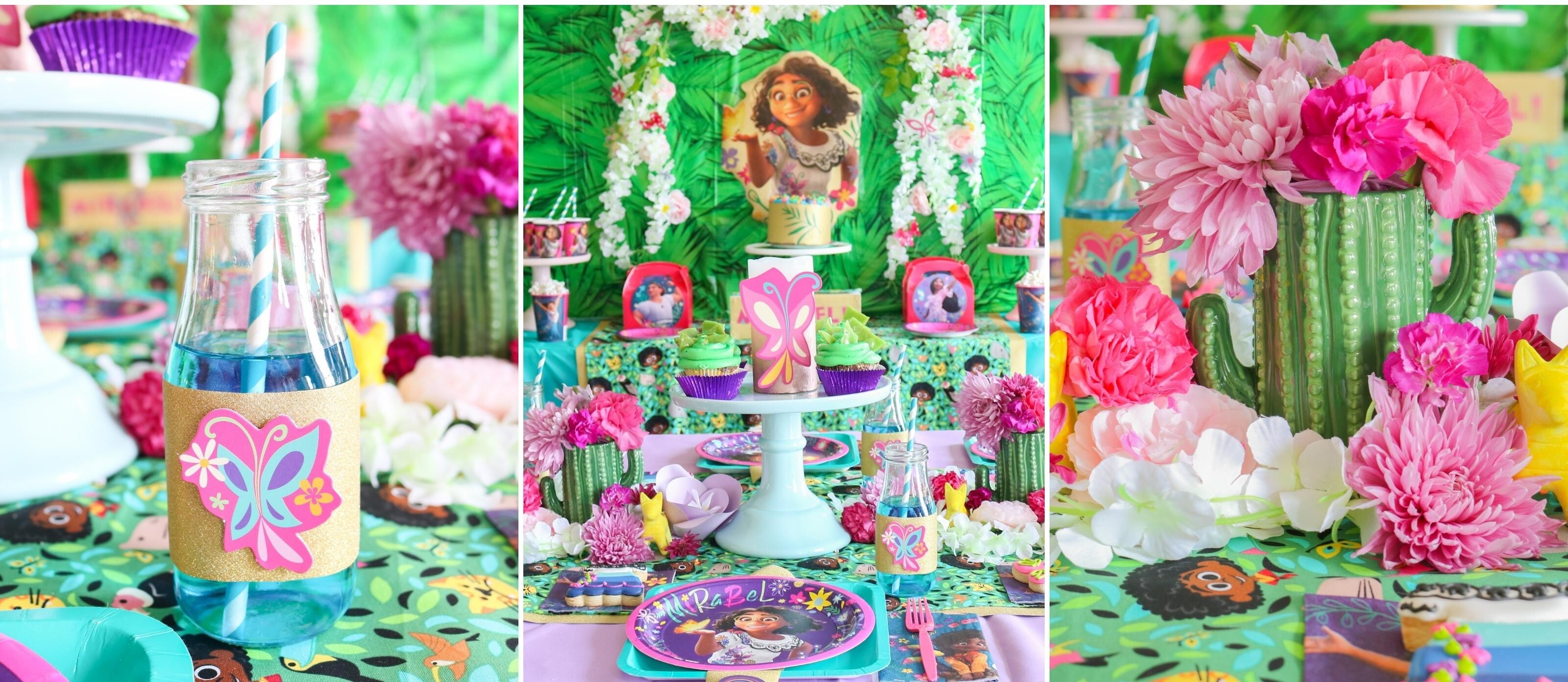 Birthday Cake Purple Tone Birthday Party Craft DIY Table Decor Confetti