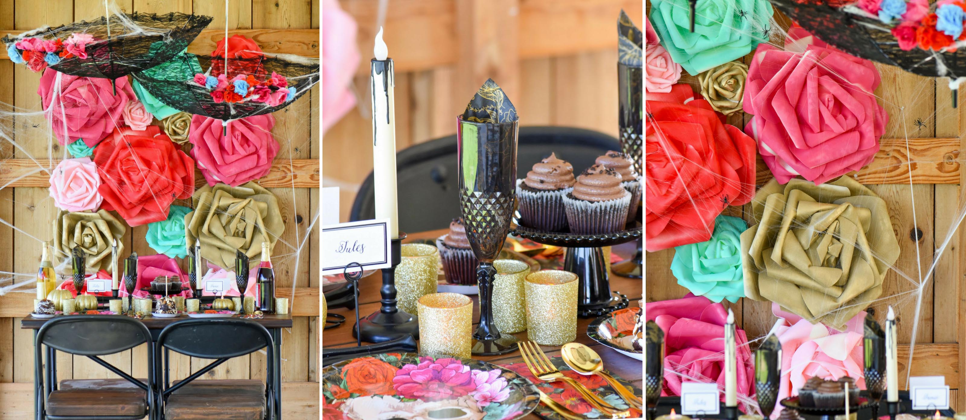 Floral Halloween Dinner Party