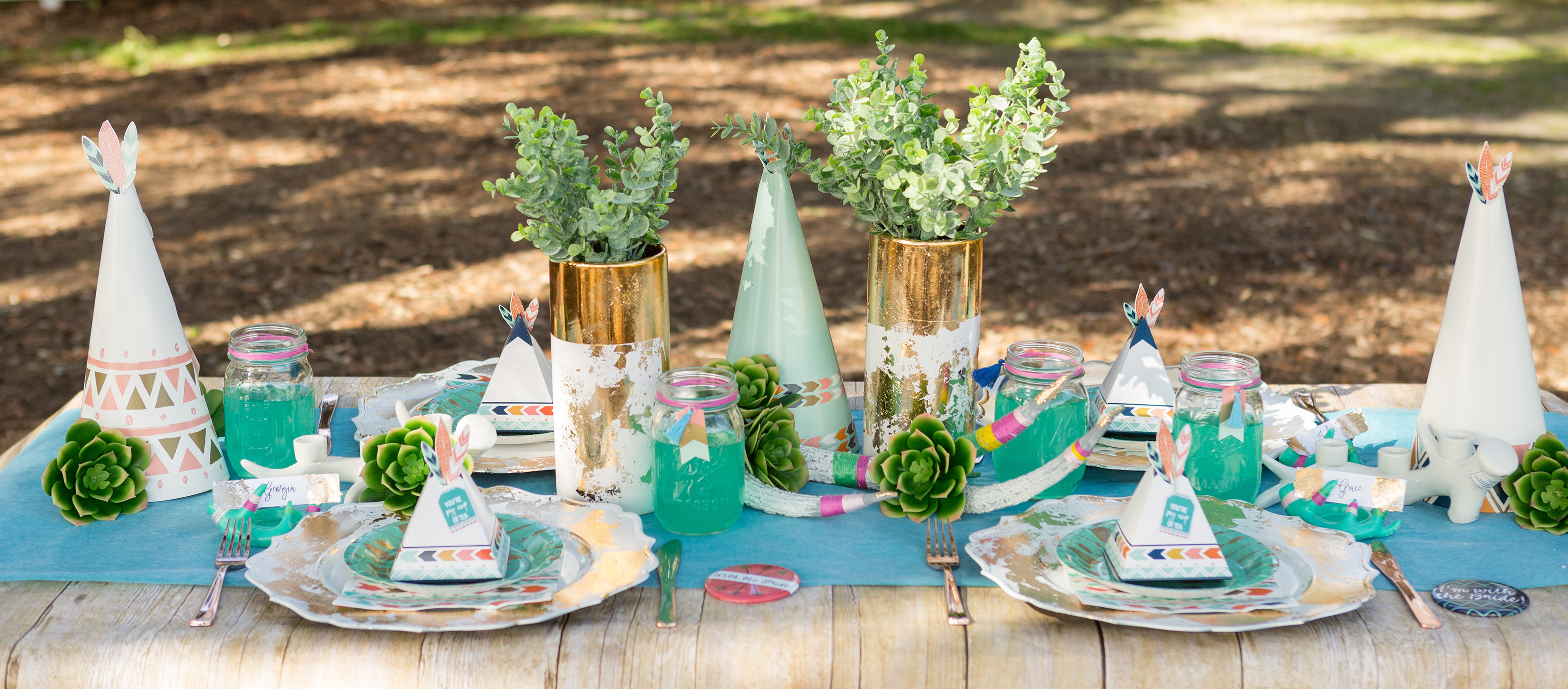 Turquoise Tribal Bridal Shower