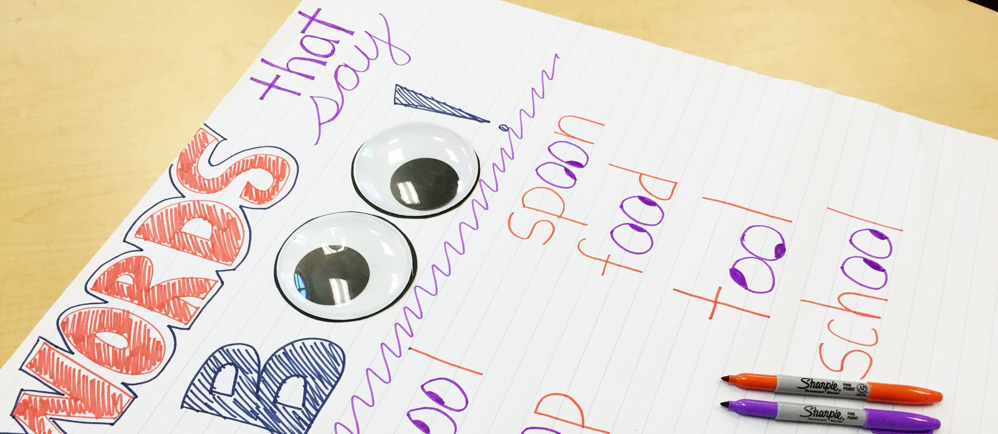 Googly Eye "OO" Vowel Pattern