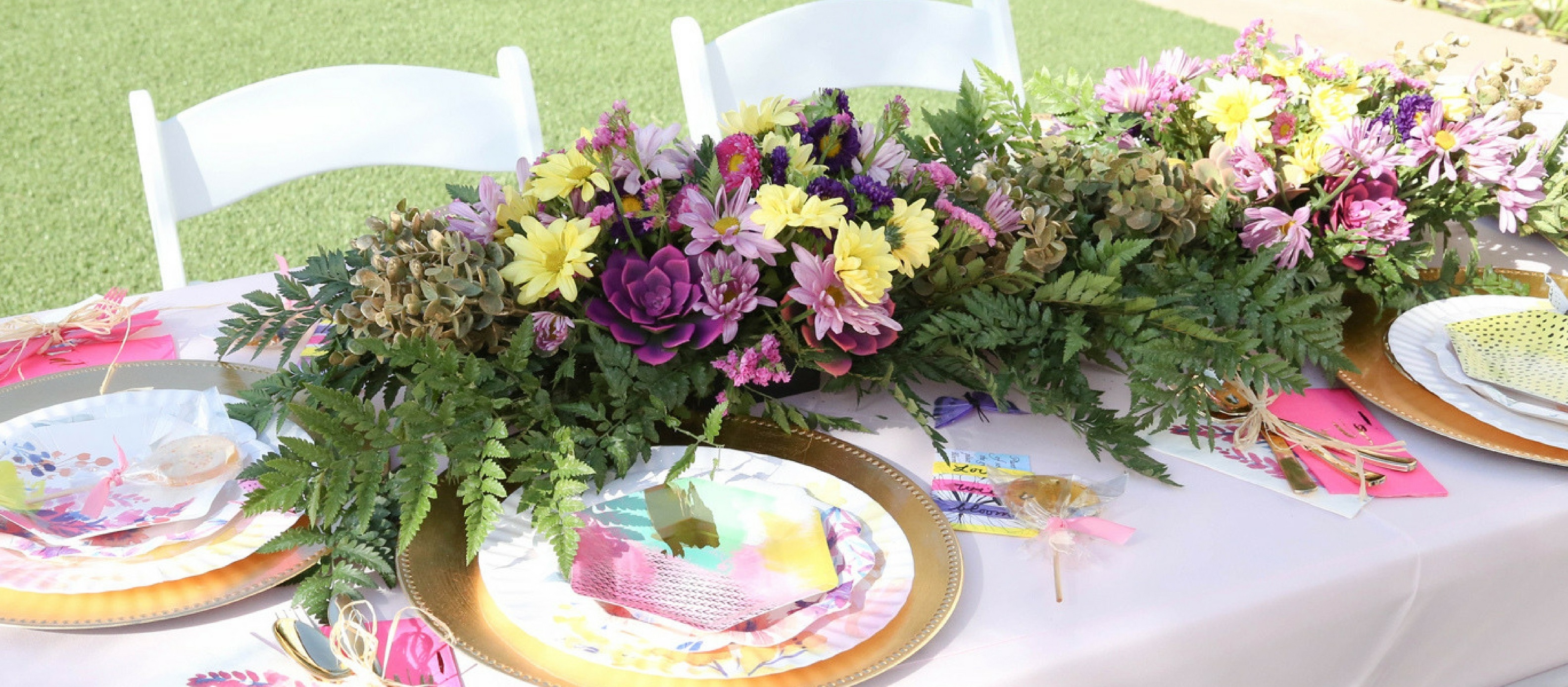 Bright and Inspiring Fluorescent Floral Wedding