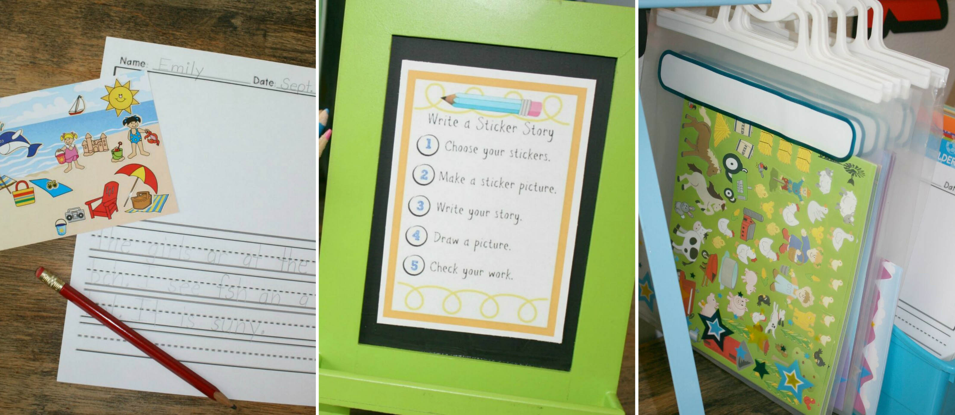 Motivating Students to Write Independently With Sticker Scenes