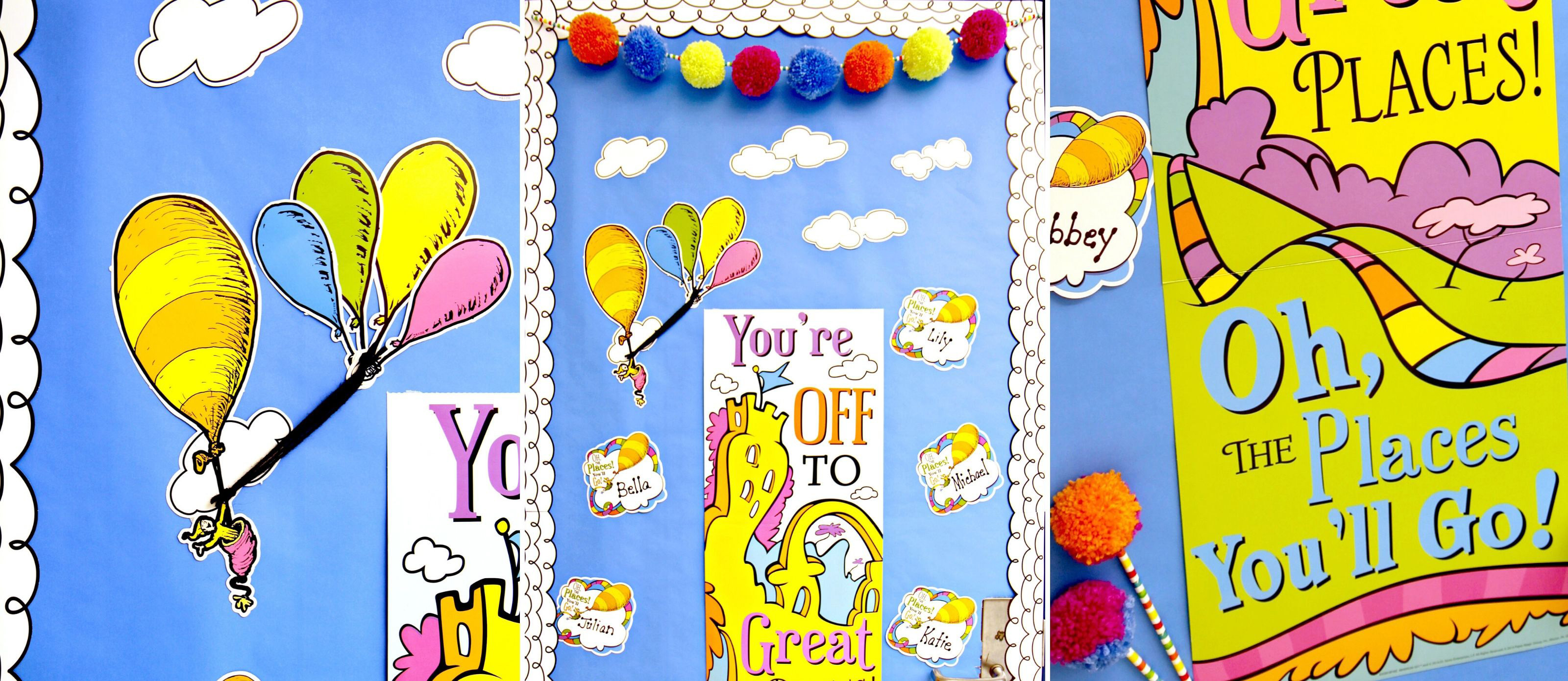 Dr Seuss Classroom Door And Bulletin Board Decor Kits Sets Back To School Kids 