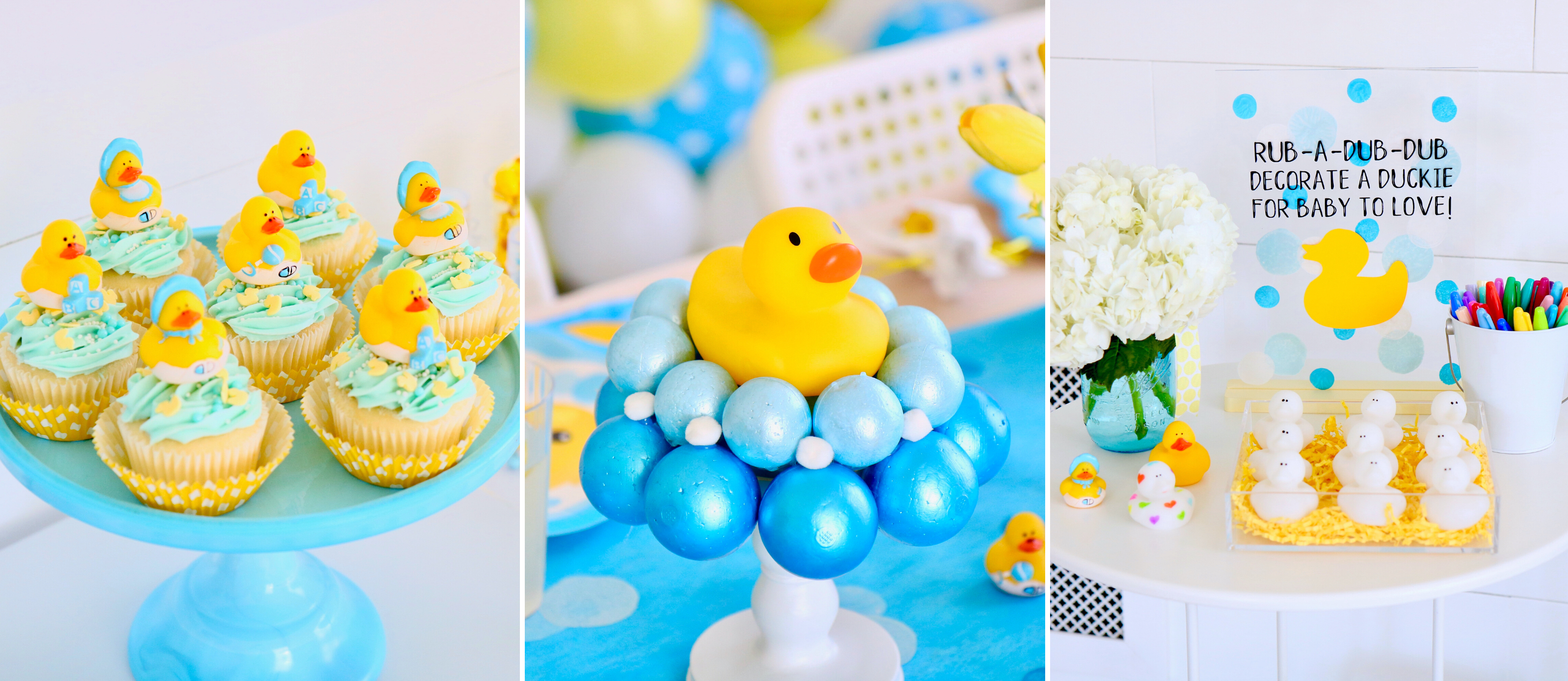 Rubber Ducky Baby Shower: The Decorations