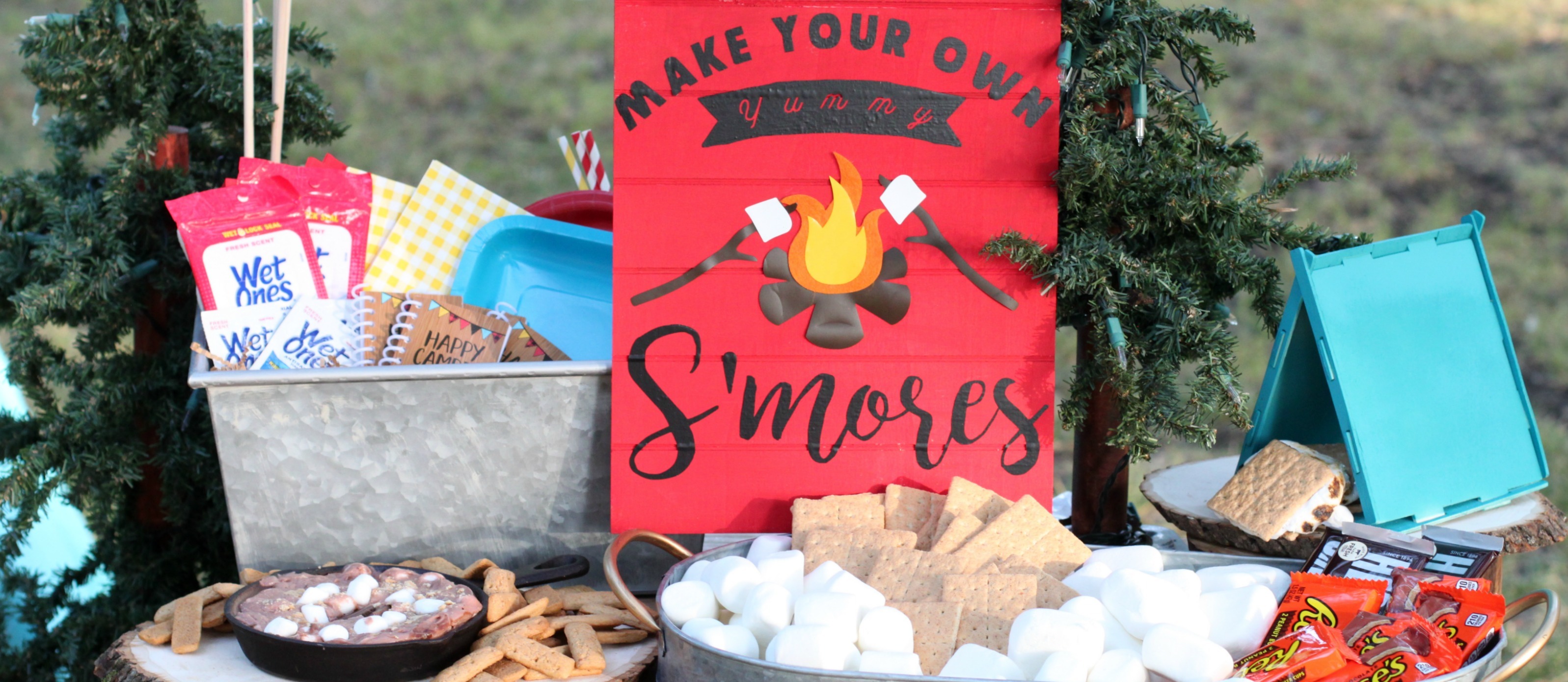 What's Your S'mores Name Game (1 S'mores Sign and 30 Name Tag Stickers),  S'mores Game Party Decoration, Birthday Game for Kids, Family Game-28