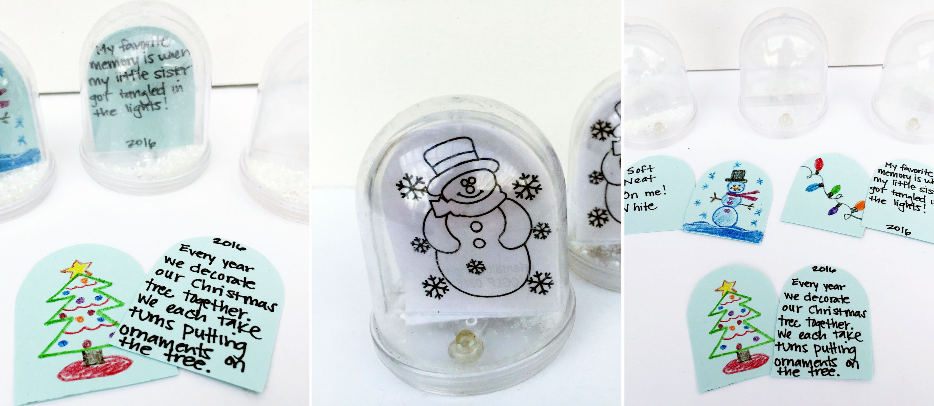 Snow Globe Drawing and Writing