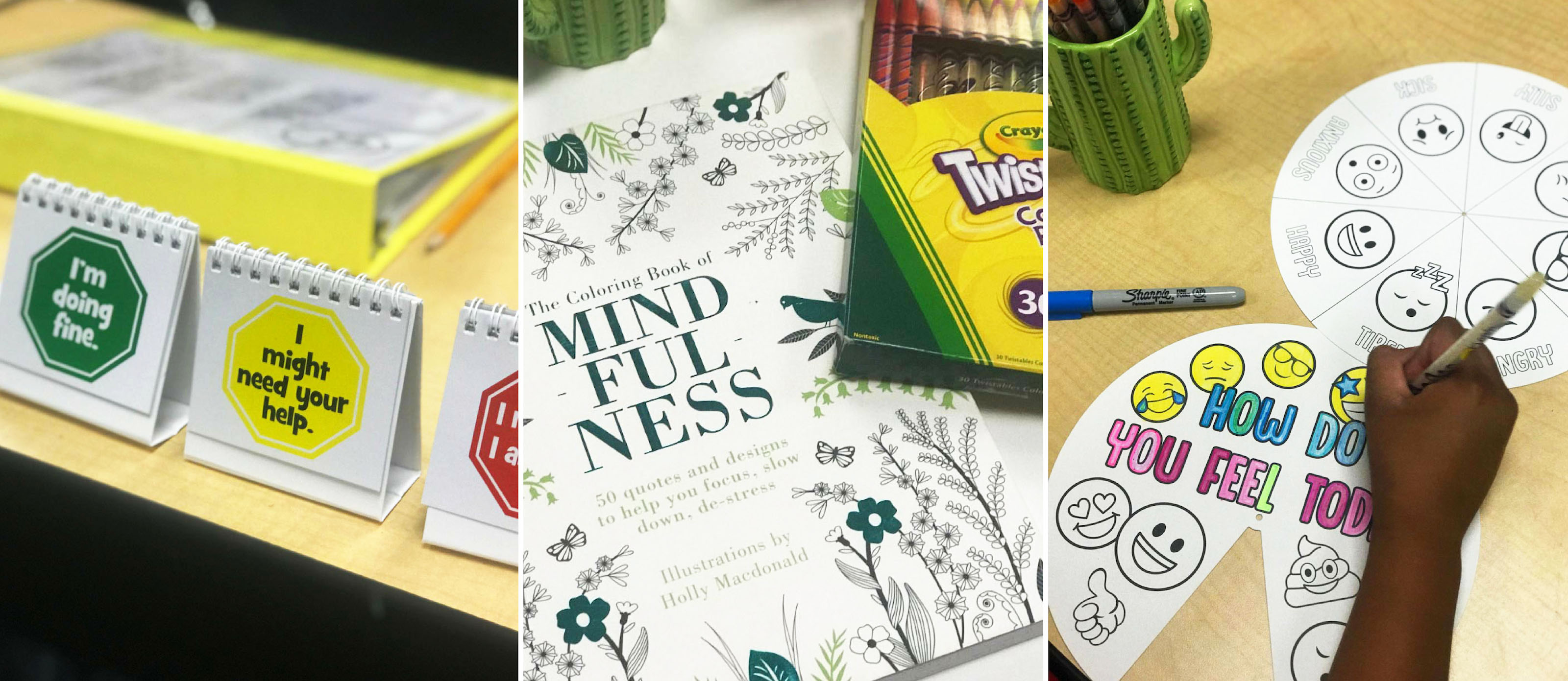 The Coloring Book of Mindfulness: 50 Quotes and Designs to Help You Focus, Slow Down, De-Stress [Book]