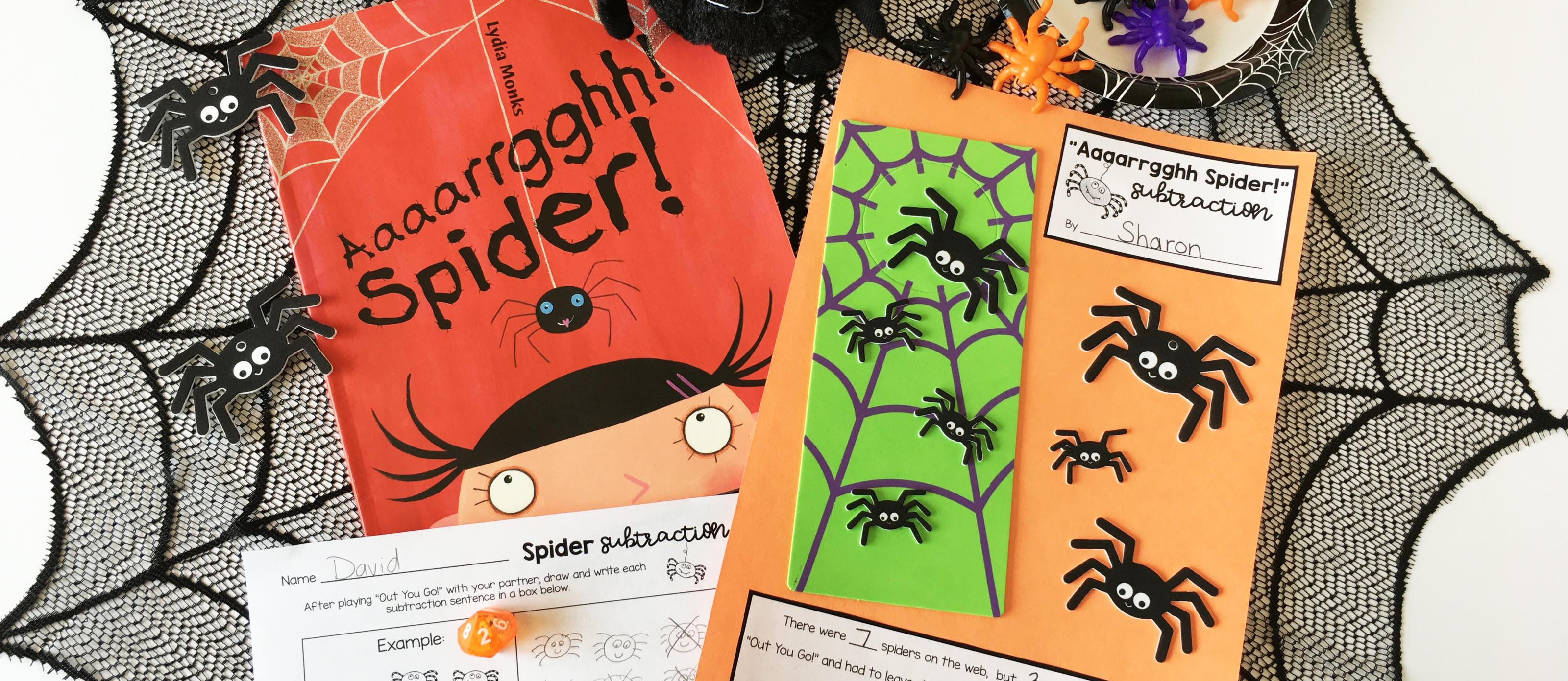 Spider Subtraction Game and Craft
