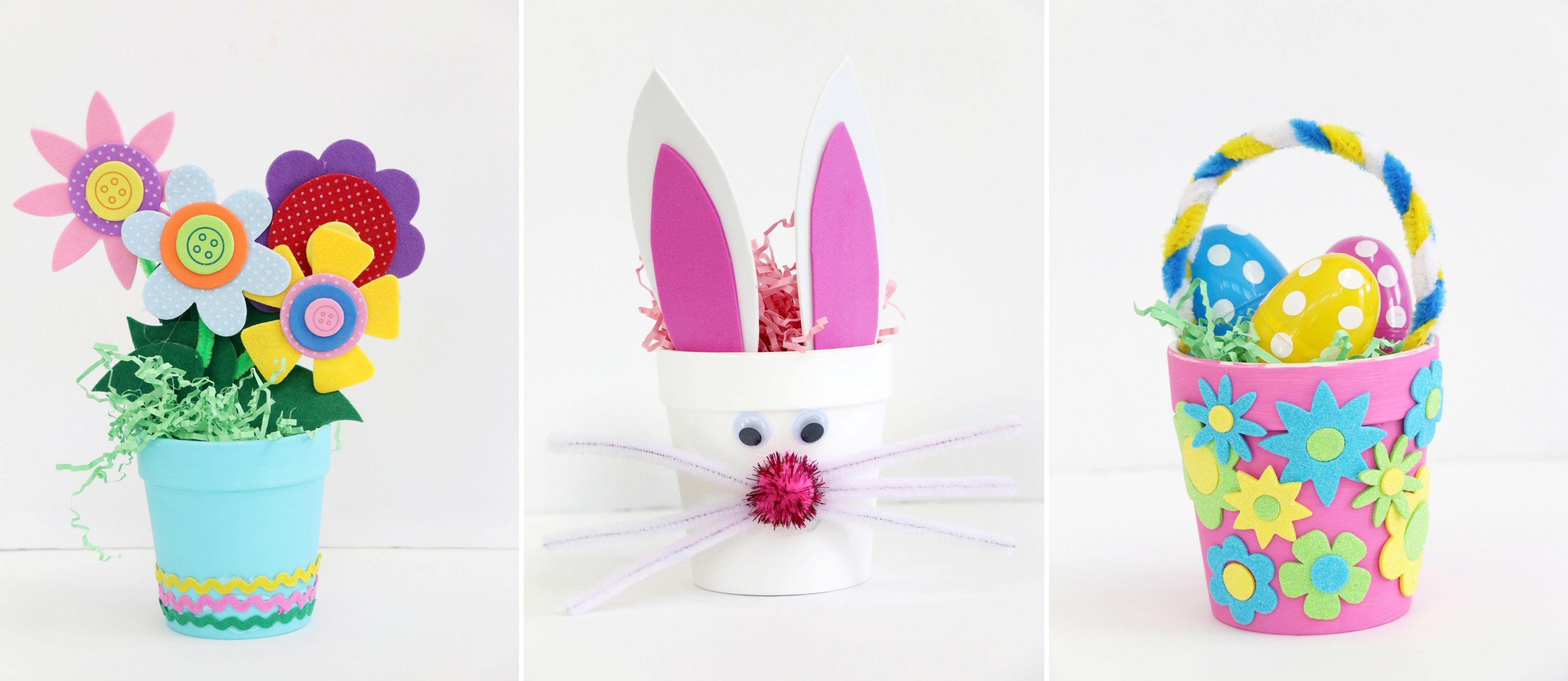 Spring DIY Ceramic Pots for Kids