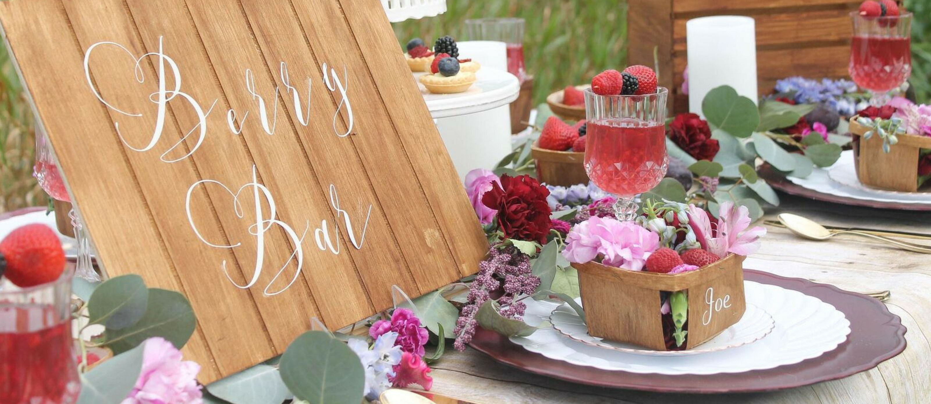 Summer Berry Themed Wedding