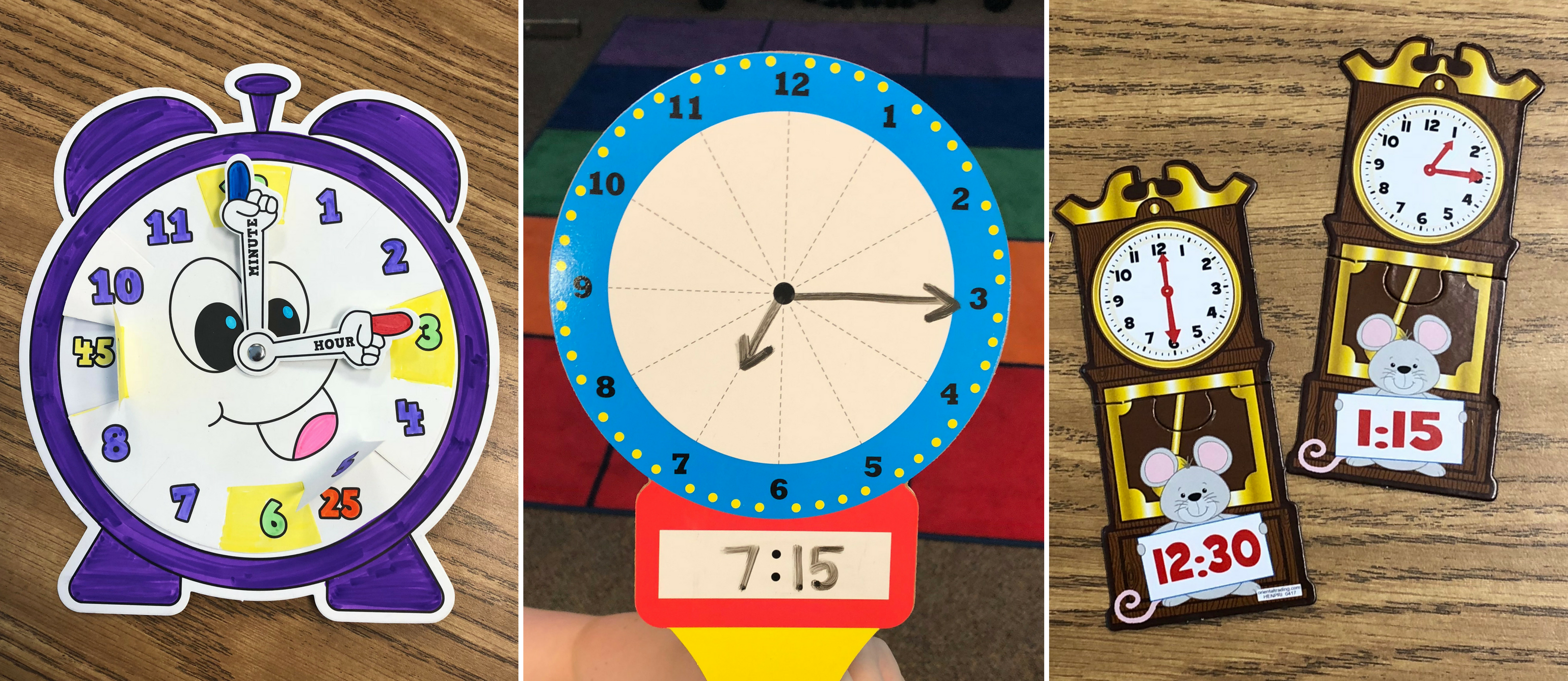 5 Telling Time Centers