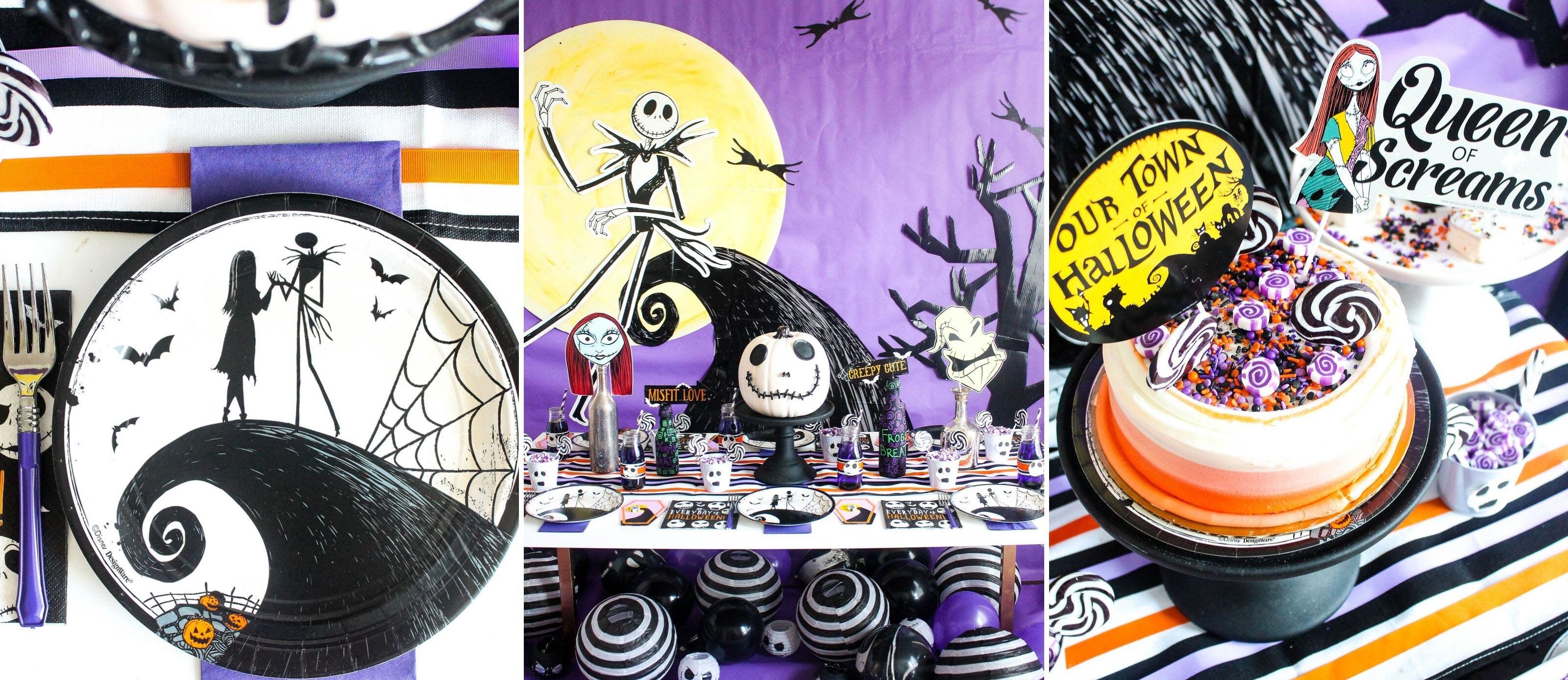 JACK SKELLINGTON NIGHTMARE CHRISTMAS birthday celebration party supplies toppers