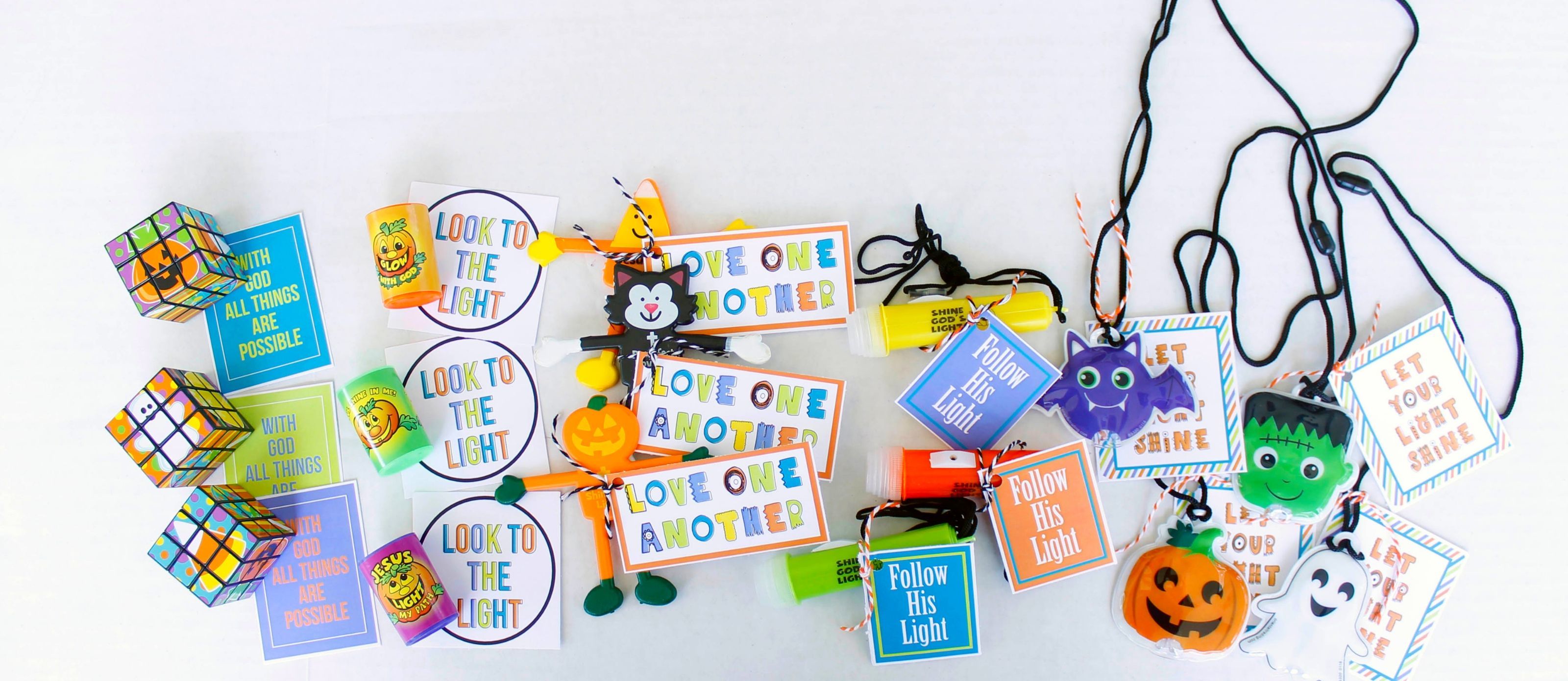 Non-Candy Trunk or Treat Favors & Free Printables