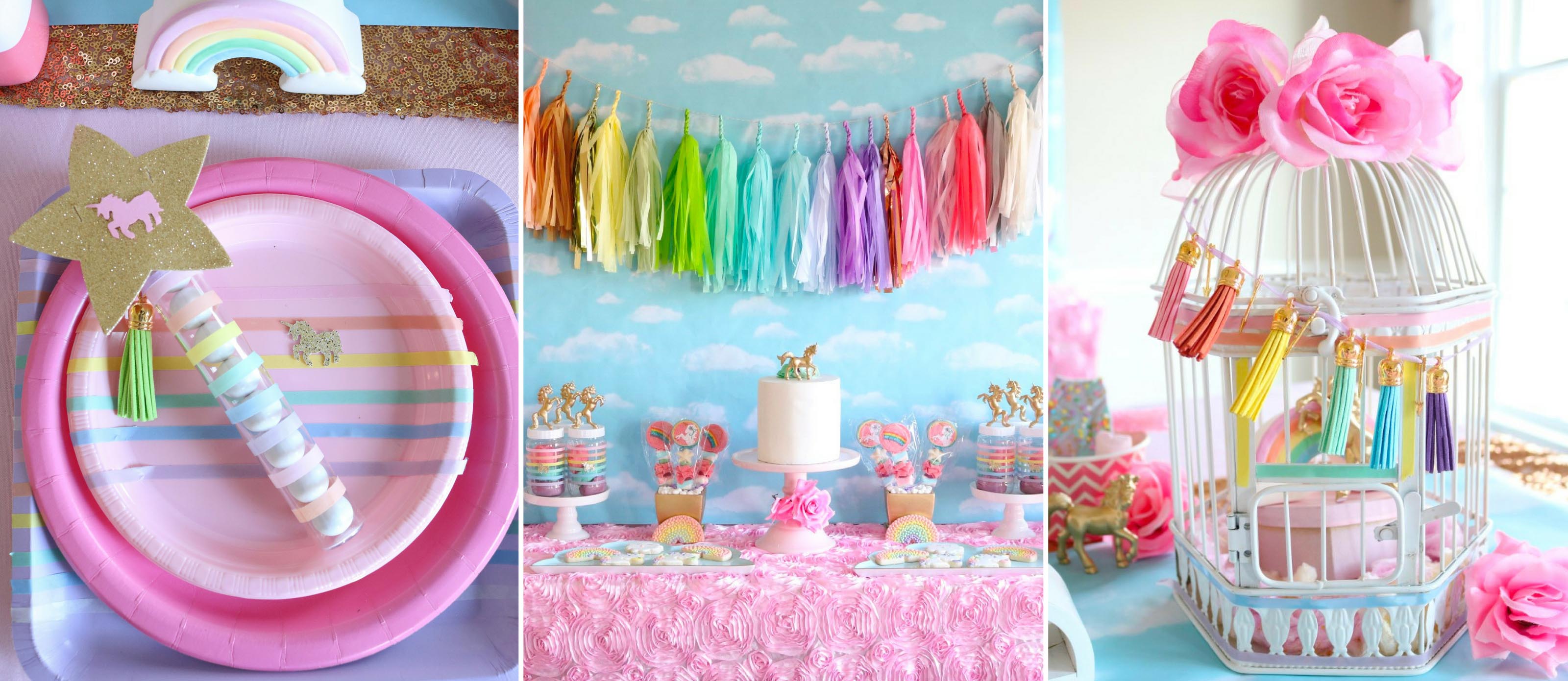 Mayflower Products The Ultimate Rainbow Swirls Rainbow Unicorn Birthday Party Supplies Balloon Decorations 